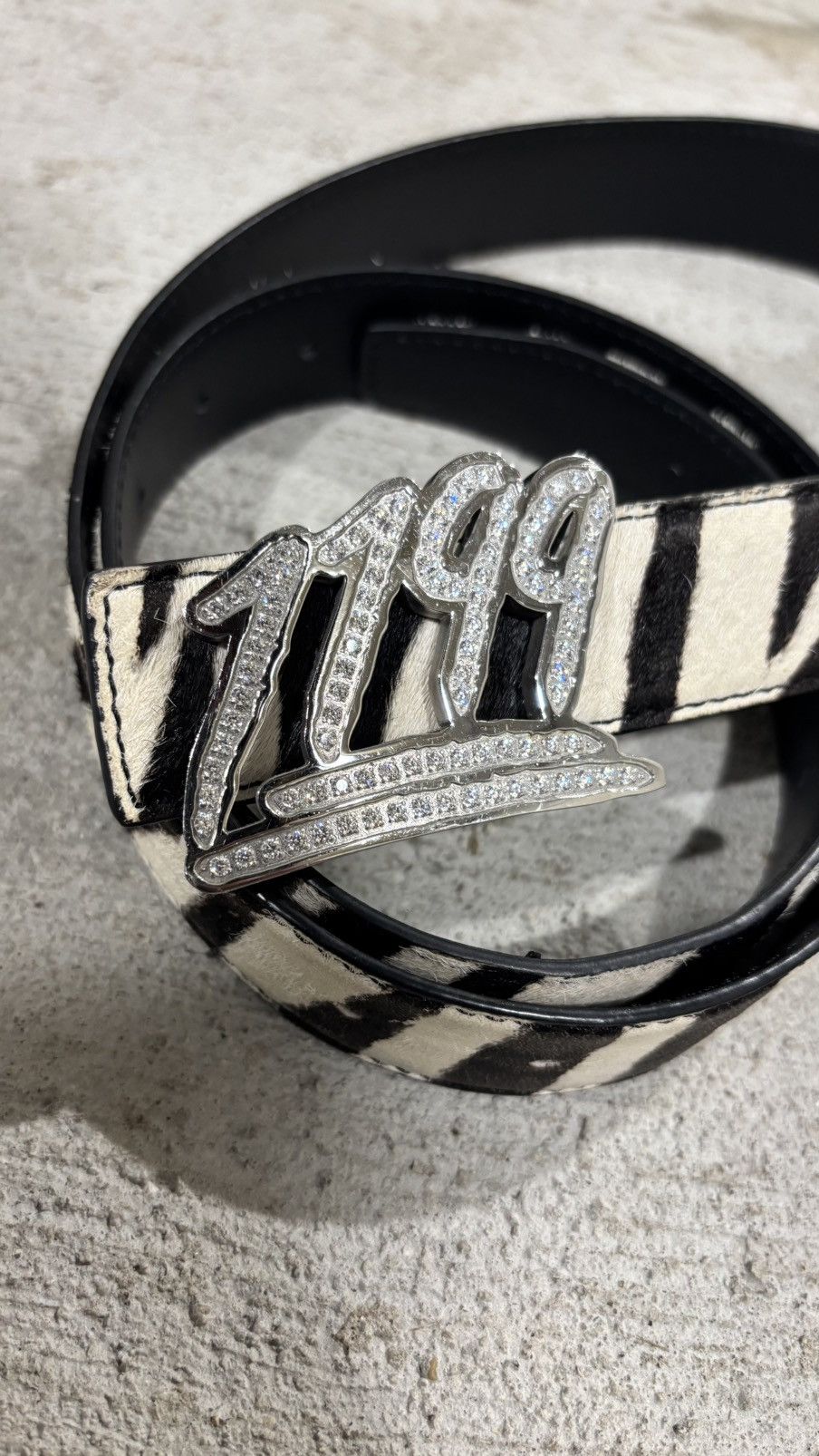 1199 Bazo 1199 Zebra Belt Size 32 - 15 Thumbnail