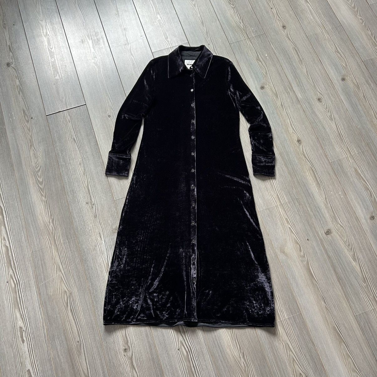 Jil Sander Jil Sander Velvet Shirt Dress 38 Size XS / US 0-2 / IT 36-38 - 11 Thumbnail
