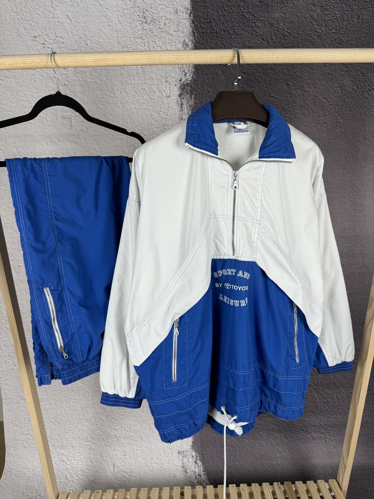Vintage Toyota Sport & Leisure vintage track suit anorak half zip Size US M / EU 48-50 / 2 - 2 Thumbnail