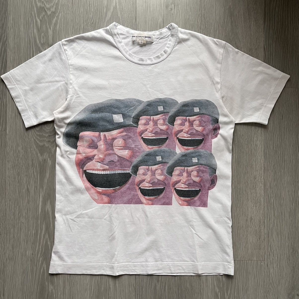 Sunspel Comme Des Garcons Shirt x Yue Minjun Laughing T Shirt 