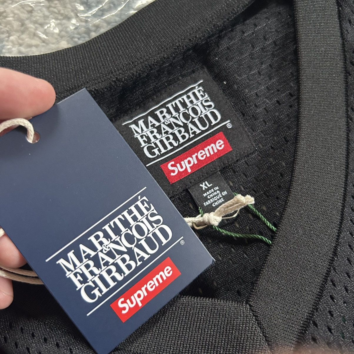 Supreme MARiTHÉ + FRANÇOiS GiRBAUD POLYMESH iCE HOCKEY JERSEY BLACK Size US XL / EU 56 / 4 - 2 Thumbnail