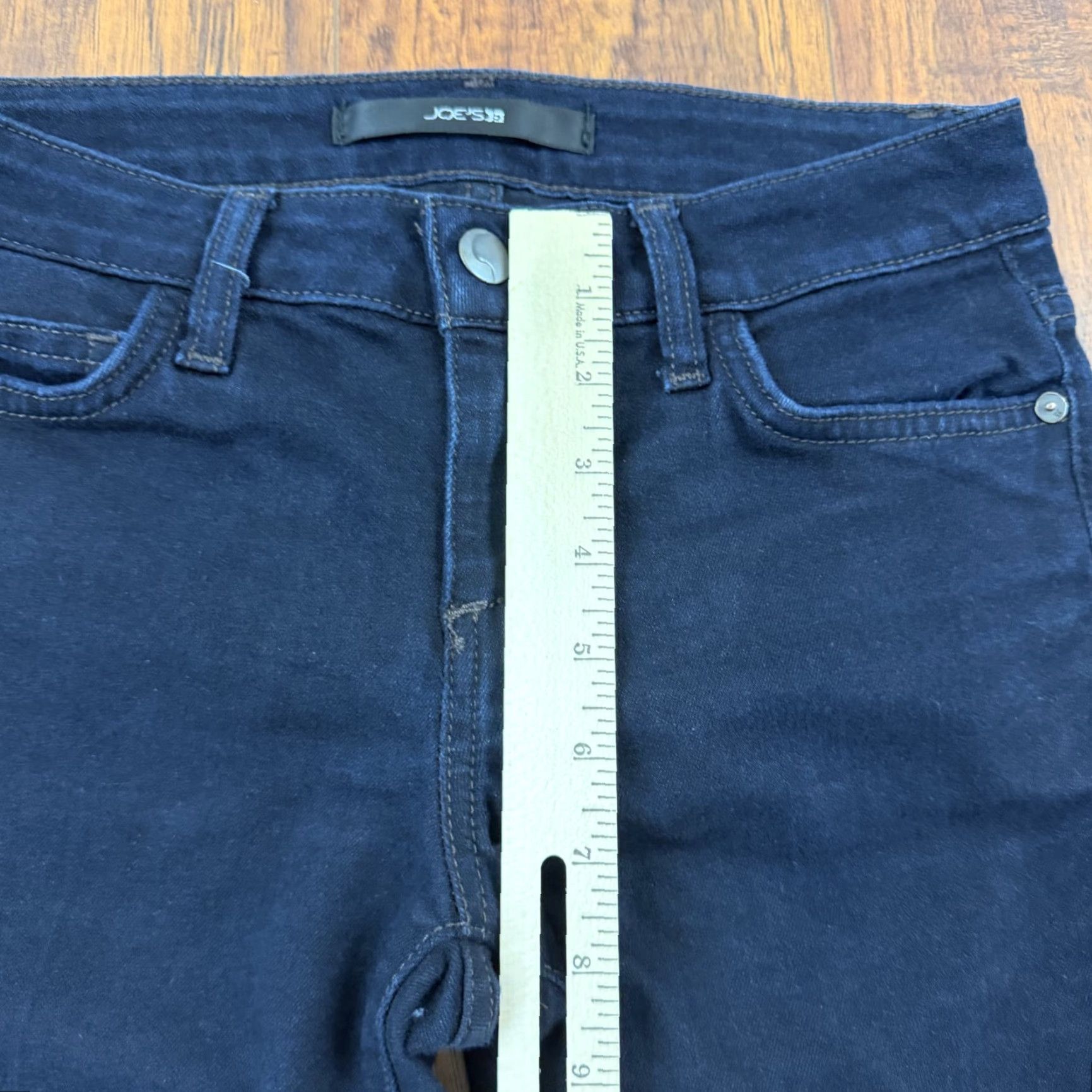 Vintage Joes Jeans Jeans Boot Cut Slim Low Rise Dark Wash Denim Stretch 25x27 Womens 24 Blue Size 24 Regular 27 Inseam Girls? Size 42" / US 20 - 4 Thumbnail