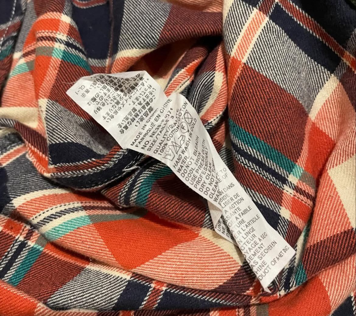 Issey Miyake 2000s Ne-net Plaid Flannel Shirt y2k Size US L / EU 52-54 / 3 - 4 Thumbnail