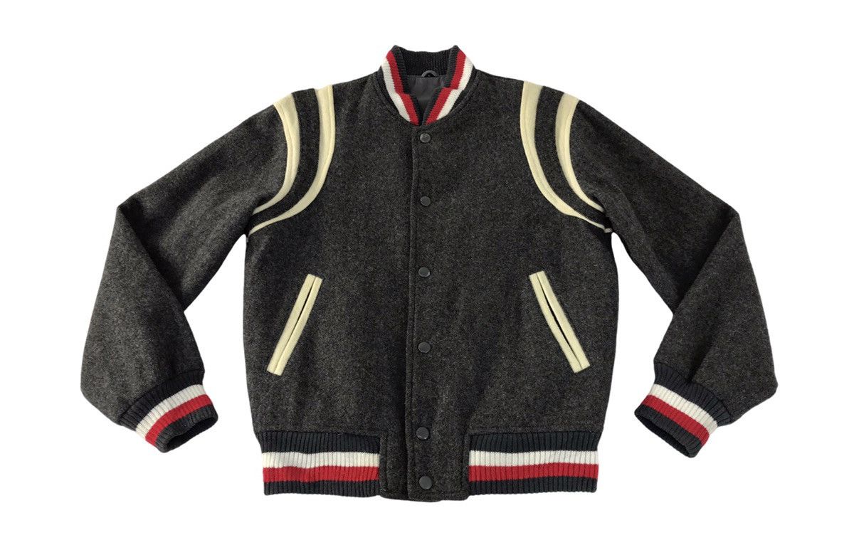 Japanese Brand × Vintage Vintage japanese Brand Varsity Jacket Snap Button Up Size US M / EU 48-50 / 2 - 1 Thumbnail