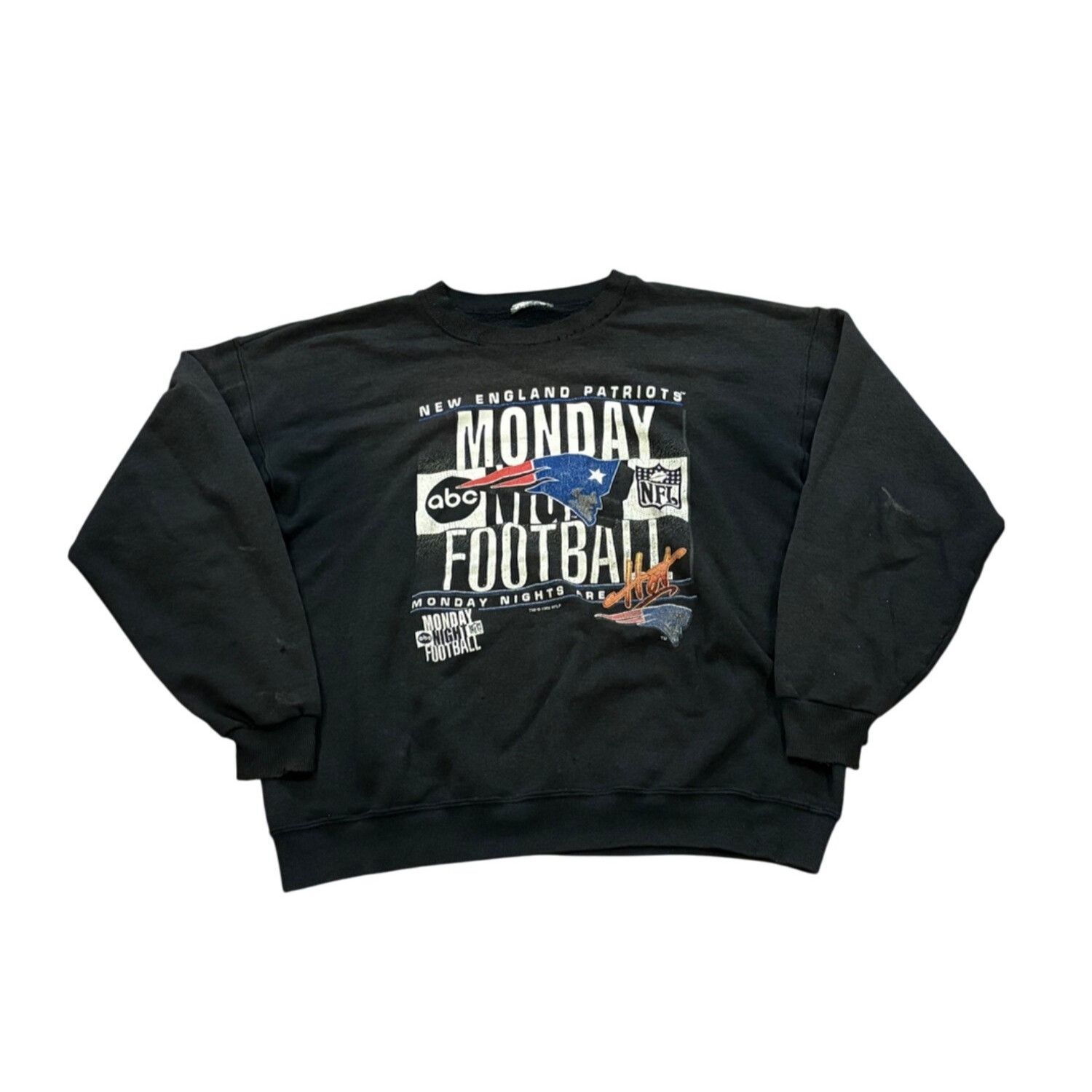 Vtg 1995 ABC Monday Night Football New England Patriots Crew