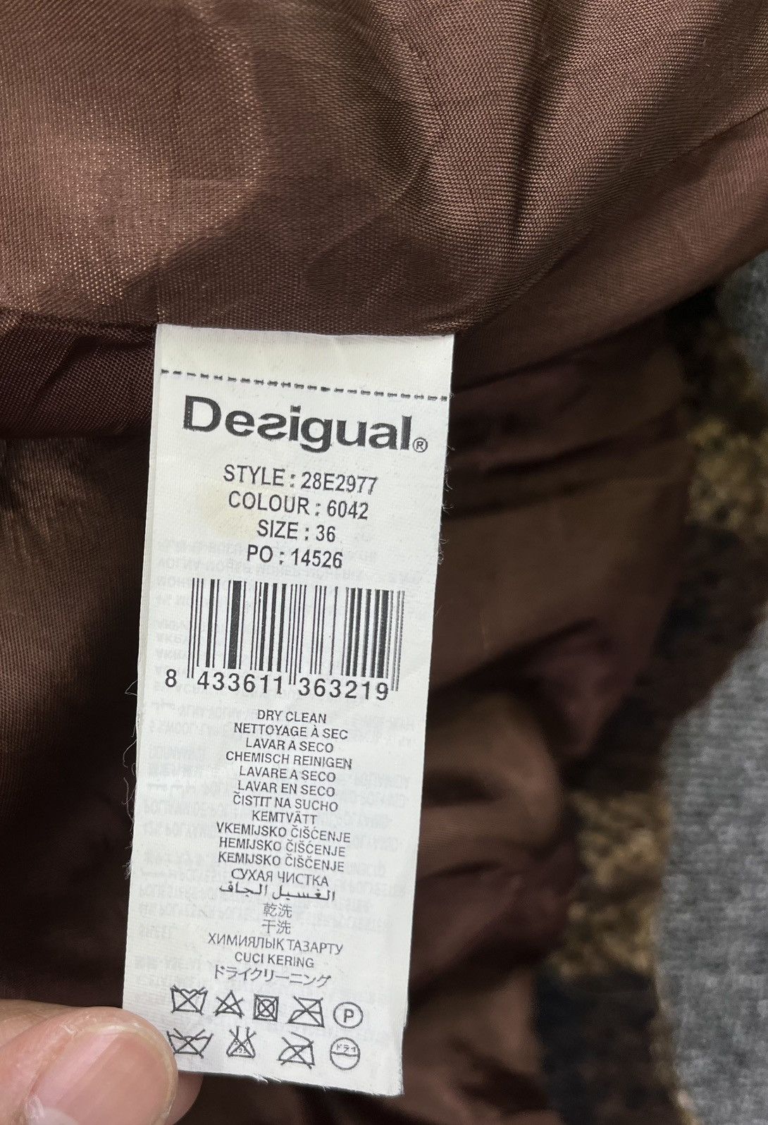 Desigual Vintage Desigual Cobra Wool Long Jacket Size XS / US 0-2 / IT 36-38 - 7 Thumbnail