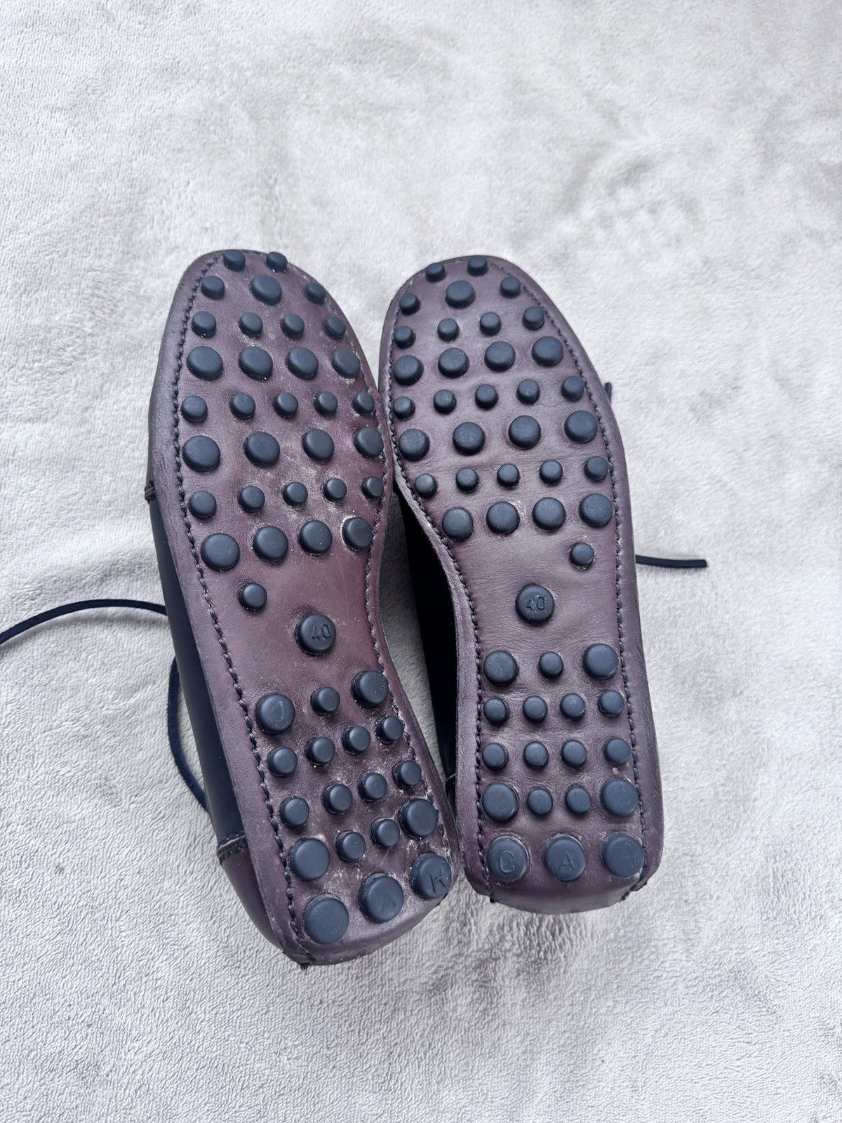 Car Shoe Rare Vintage Car Shoe Two-Tone Lace-Up Driving Shoes EU 40 Size US 9 / IT 39 - 5 Thumbnail