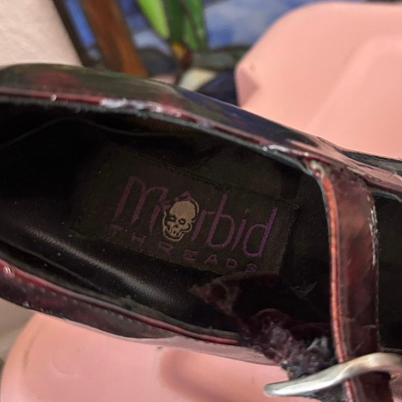 Other morbid threads vintage hot topic platform heels sandal shoes Size US 7 / IT 37 - 4 Thumbnail