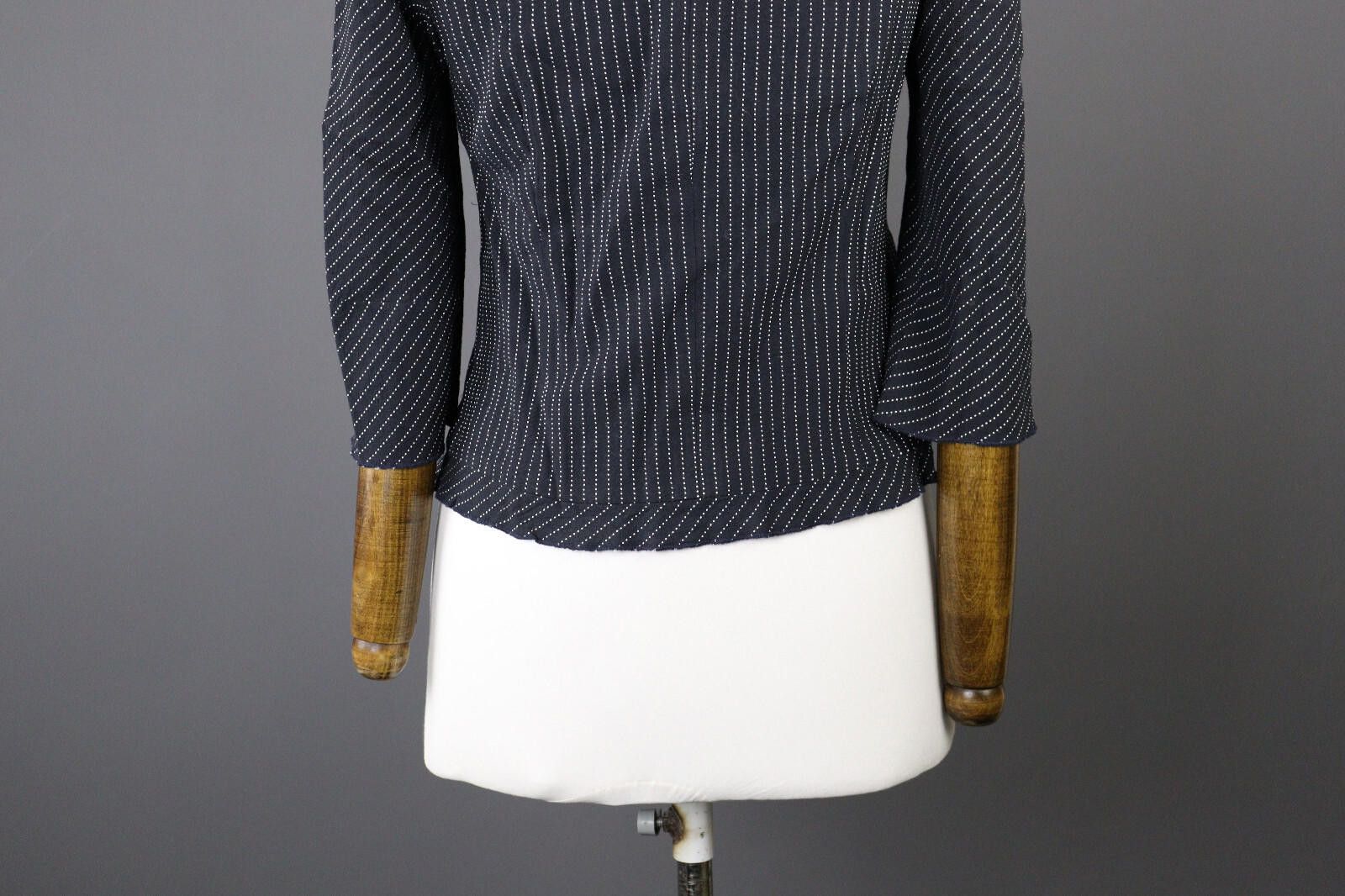 Designer Ladies Marc Cain Gray Wool Classic Blazer Jacket Size 2 Size XS / US 0-2 / IT 36-38 - 8 Thumbnail