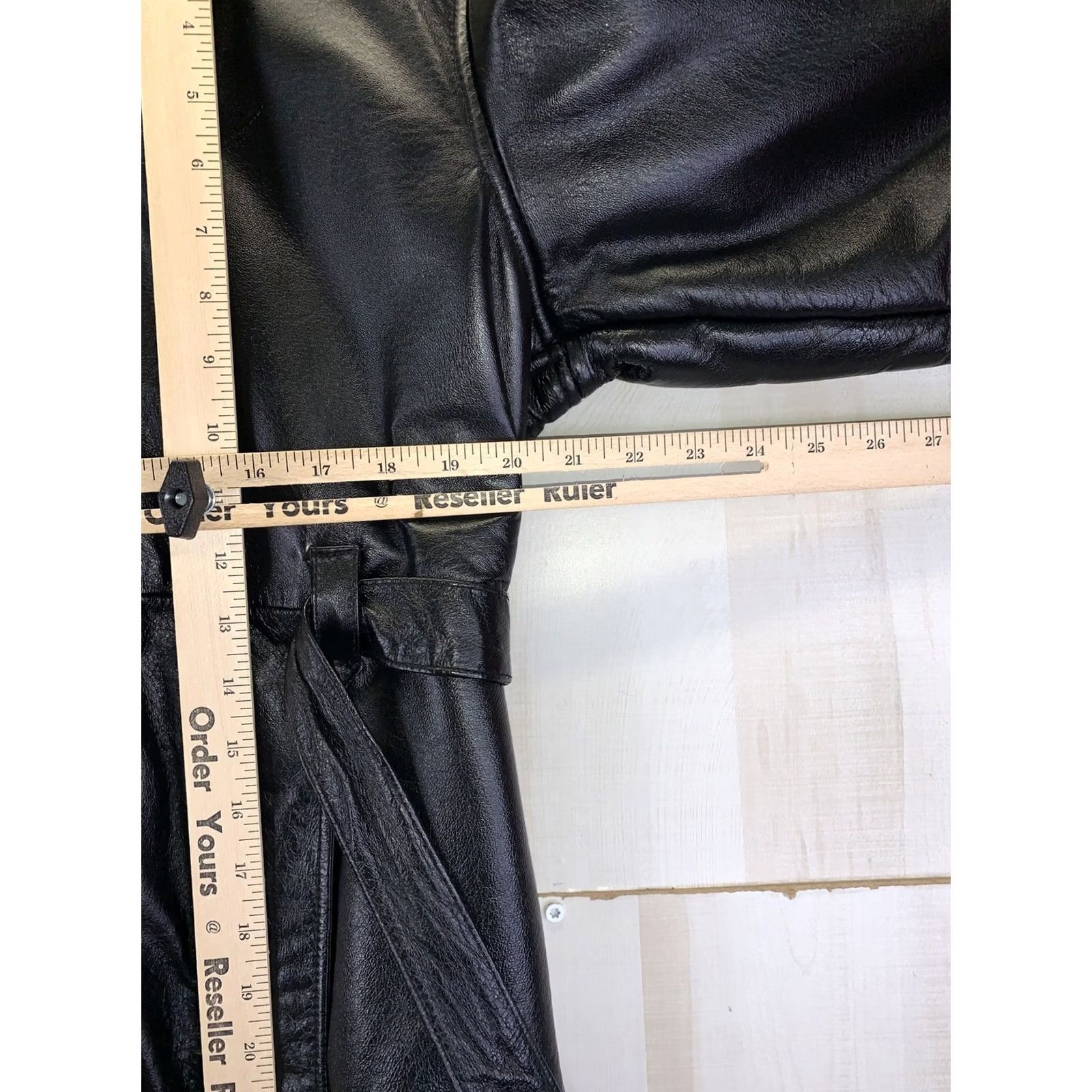 Vintage VINTAGE Wilsons Leather Leather Jacket Hooded Womens Large Black Faux Fur Lined Mid-Length Size L / US 10 / IT 46 - 4 Thumbnail