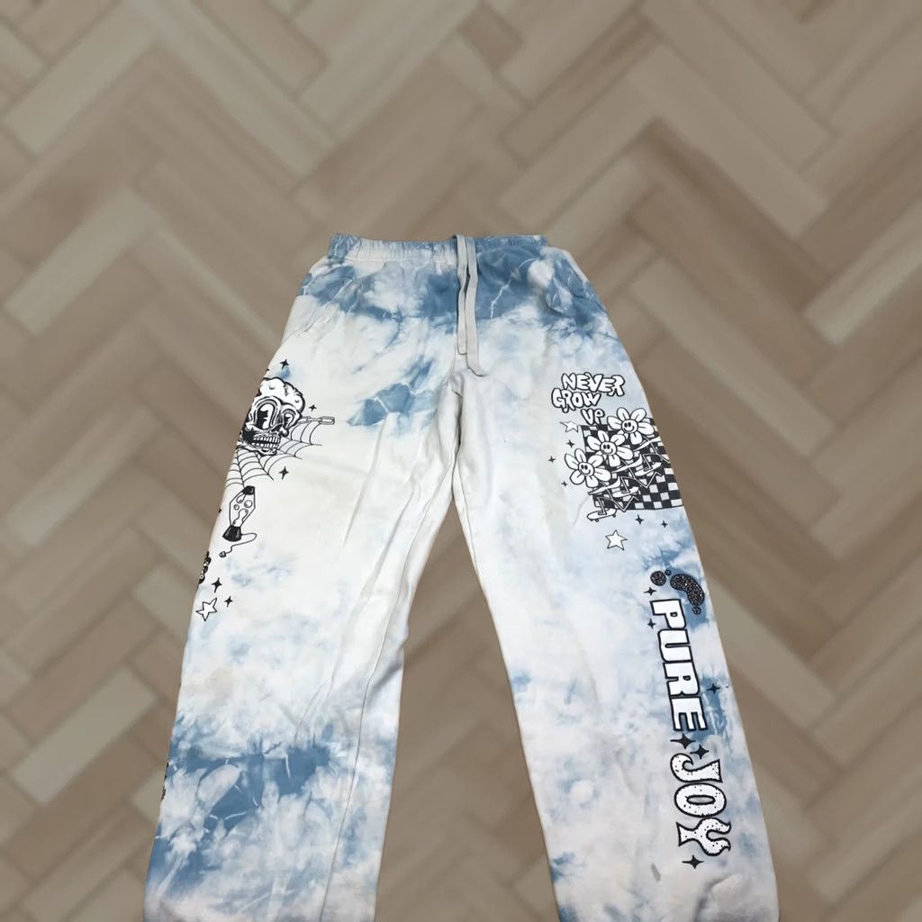 Vintage A Lab Sweatpants Women S Blue Tie Dye Size 28" / US 6 / IT 42 - 1 Thumbnail