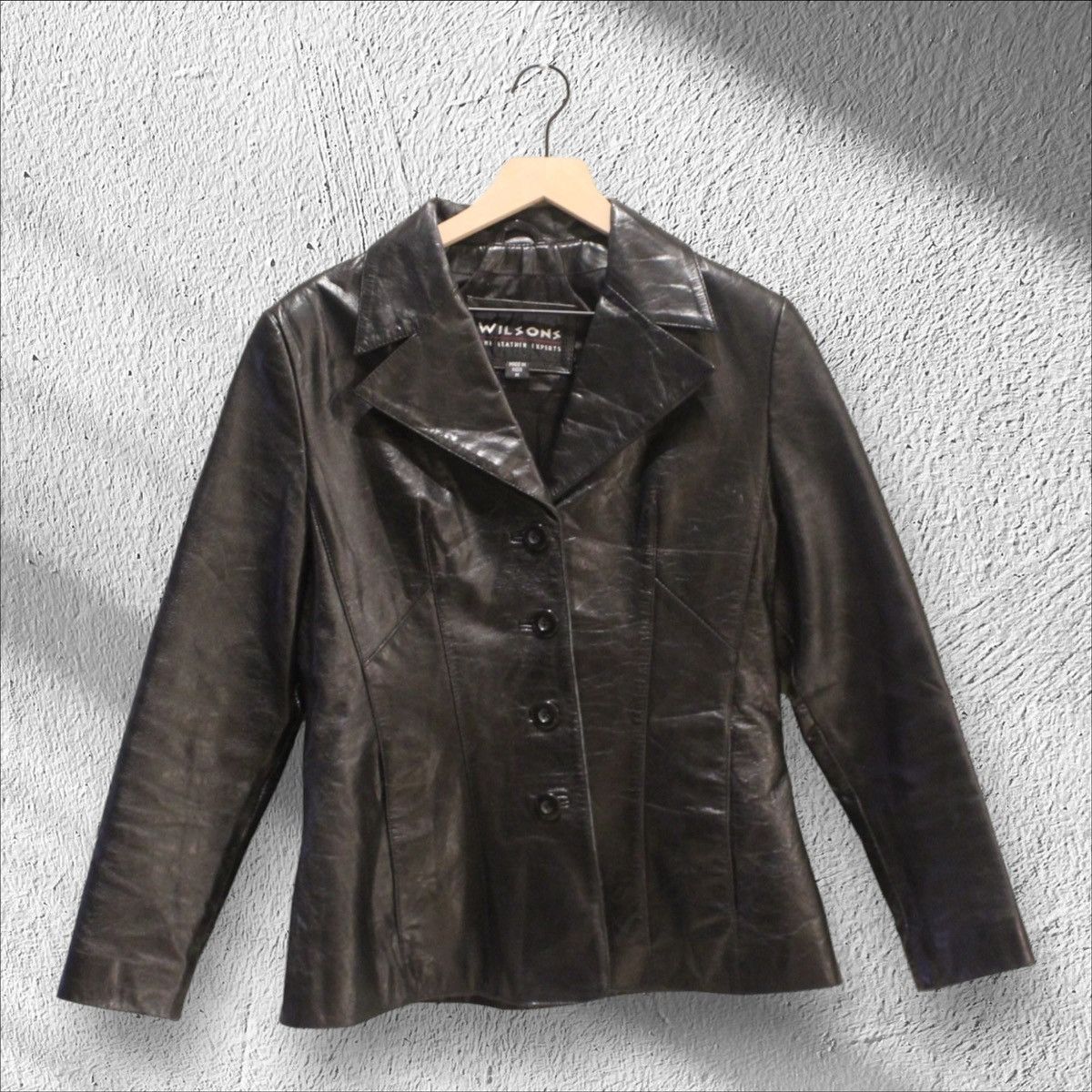 Vintage × Wilsons Leather Vintage Women’s Leather Jacket Wilson’s Leather Medium Size M / US 6-8 / IT 42-44 - 1 Thumbnail