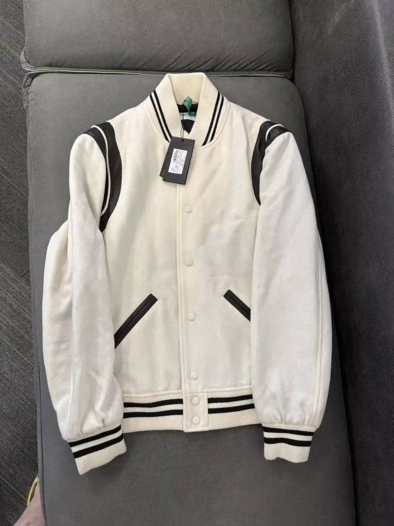 Saint Laurent Paris Saint Laurent Paris SLP Varsity Jacket - dmc Size US XL / EU 56 / 4 - 1 Thumbnail