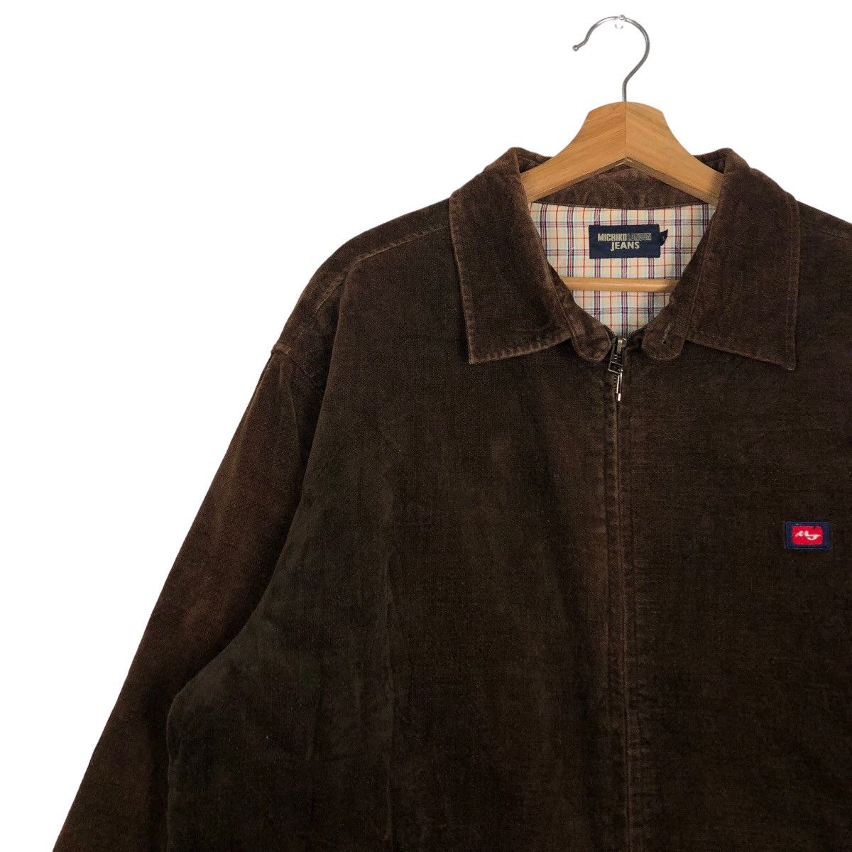 Japanese Brand 🔥Vtg Quilted Bomber Jacket Michiko London Tartan Lining Size US L / EU 52-54 / 3 - 7 Thumbnail