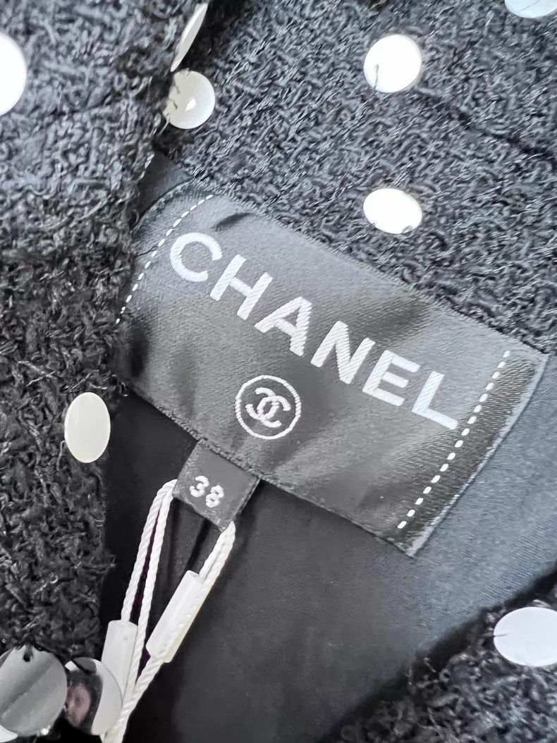 Chanel Chanel 23S show black and white polka dot heavy industry f Size XS / US 0-2 / IT 36-38 - 5 Thumbnail