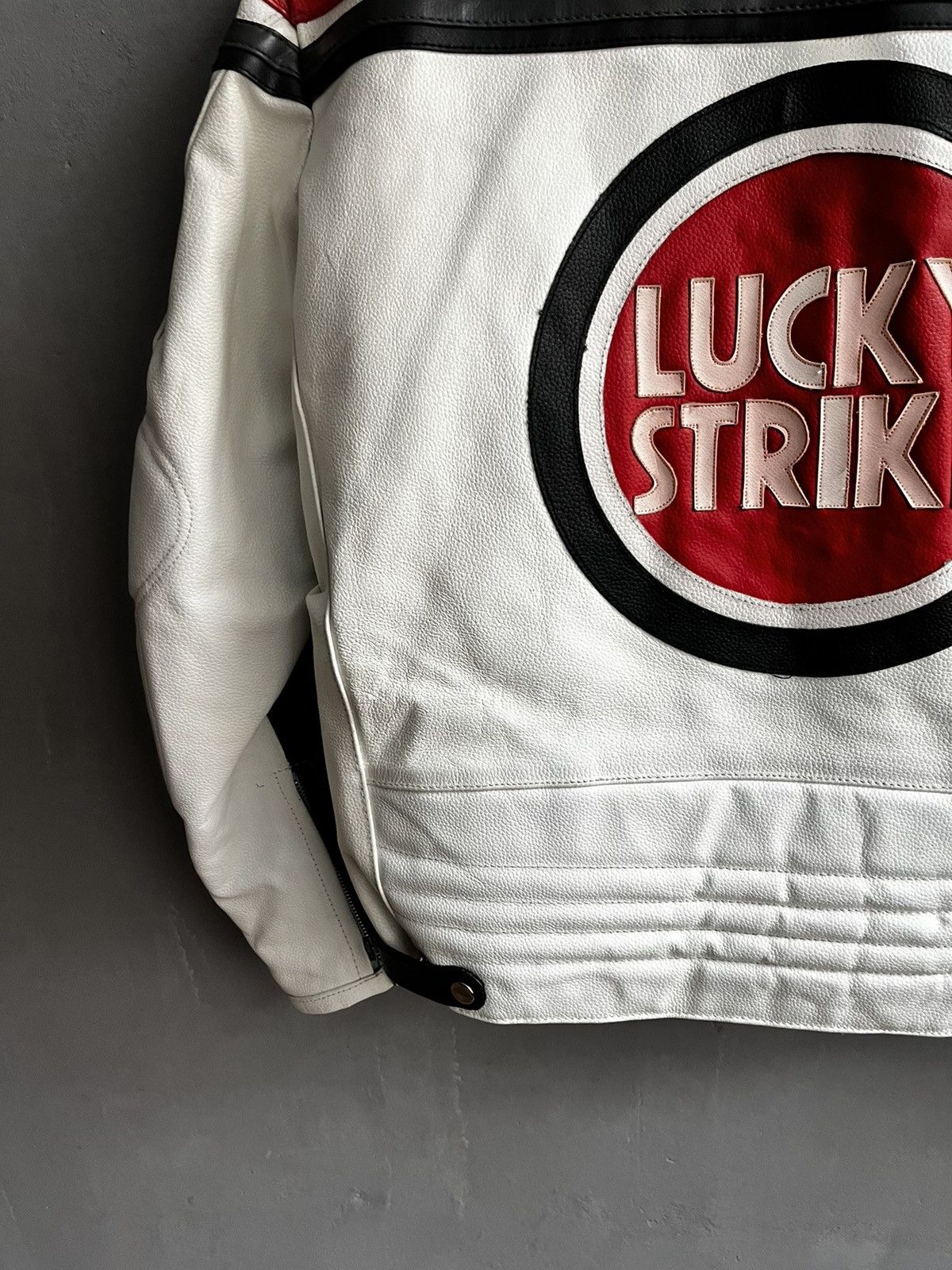 Vintage Lucky Strike Leather Jacket Racing Vintage Size US XL / EU 56 / 4 - 14 Thumbnail