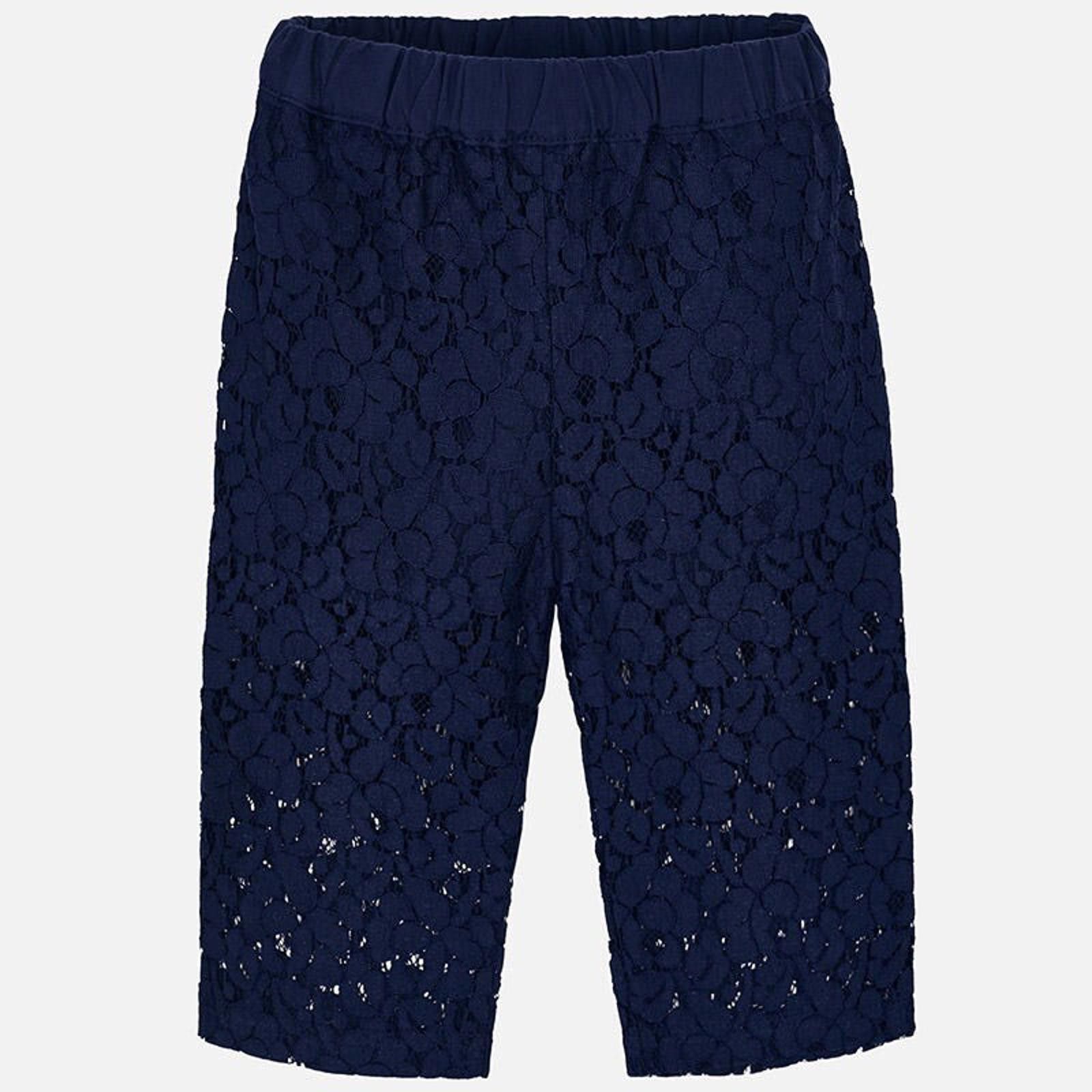 Designer Mayoral Kids Girl Lace Culotte Roman Knit Pants 3T Size 24" / US 00 / IT 34 - 1 Thumbnail