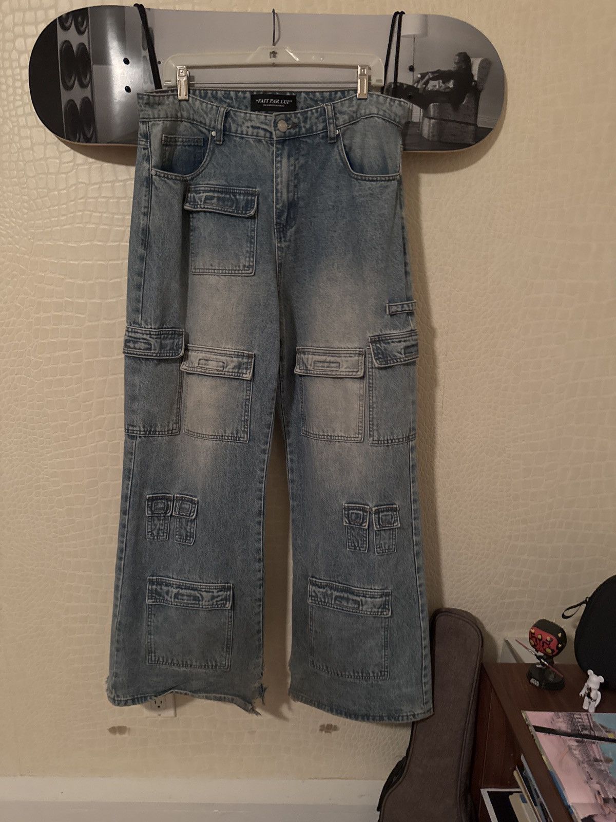 Fait Par Lui Les Demons Pornet cargo denim