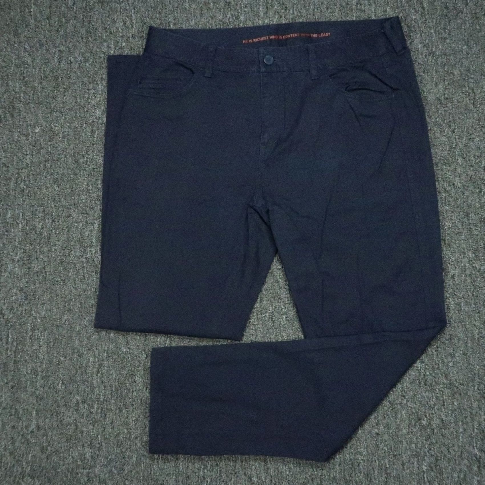 Rhone Rhone Pants Mens 35x30 Blue Everyday Twill 5 Pocket Trouser Chino Size US 35 - 2 Thumbnail
