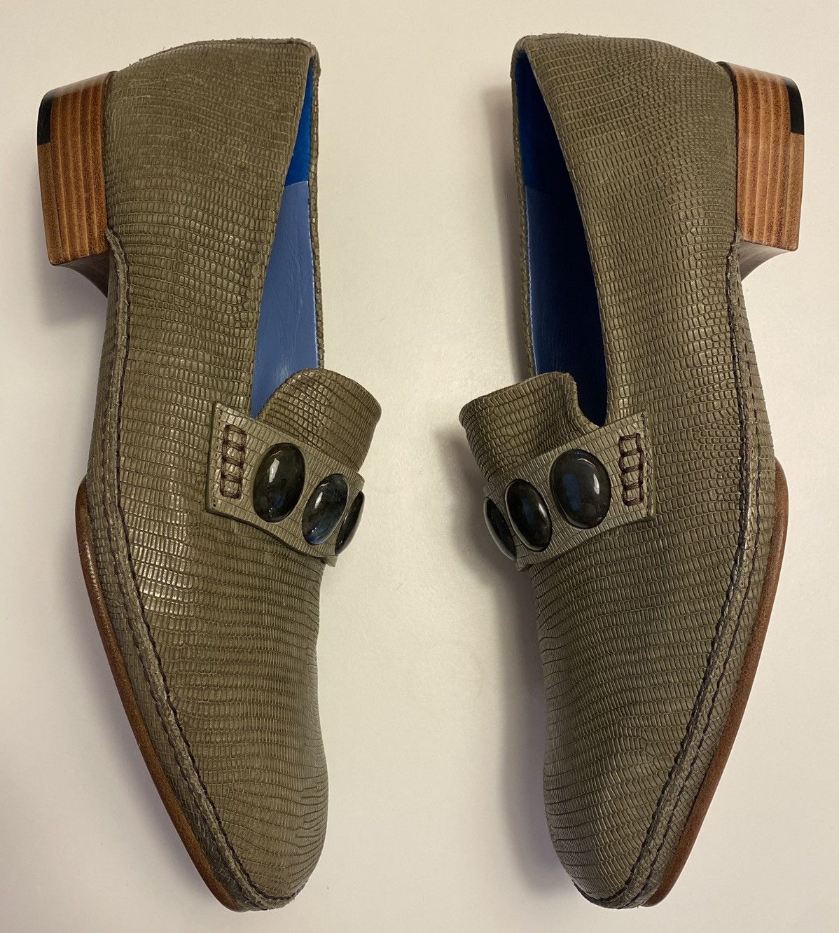 Quercioli Green Lizard loafer Quercioli Size US 9 / EU 42 - 2 Thumbnail