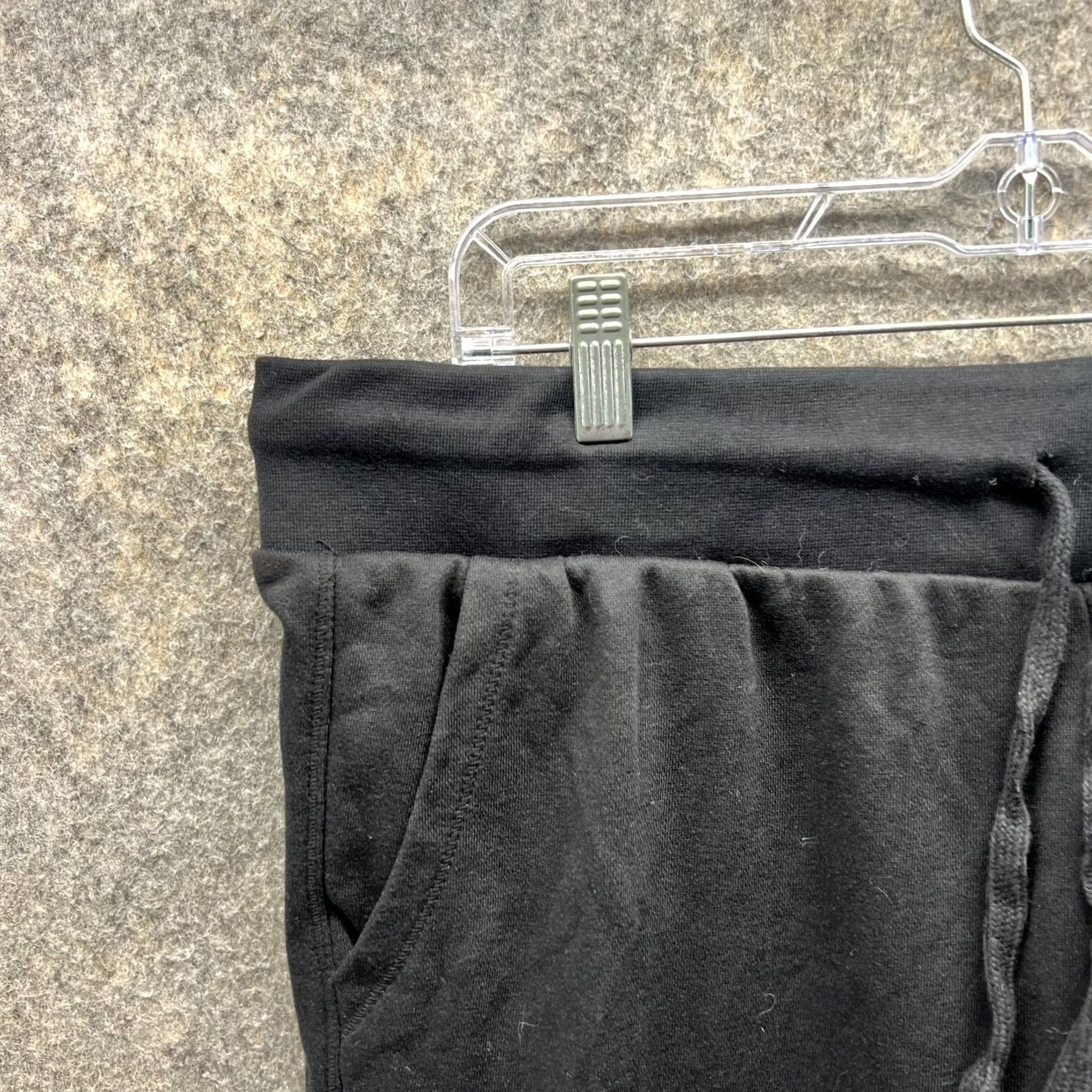 Champion VINTAGE Champion Sweatpants Women XL Black Jogger Fleece Drawstring Pockets Tapered Inseam 26" Size 40" / US 18 - 5 Thumbnail