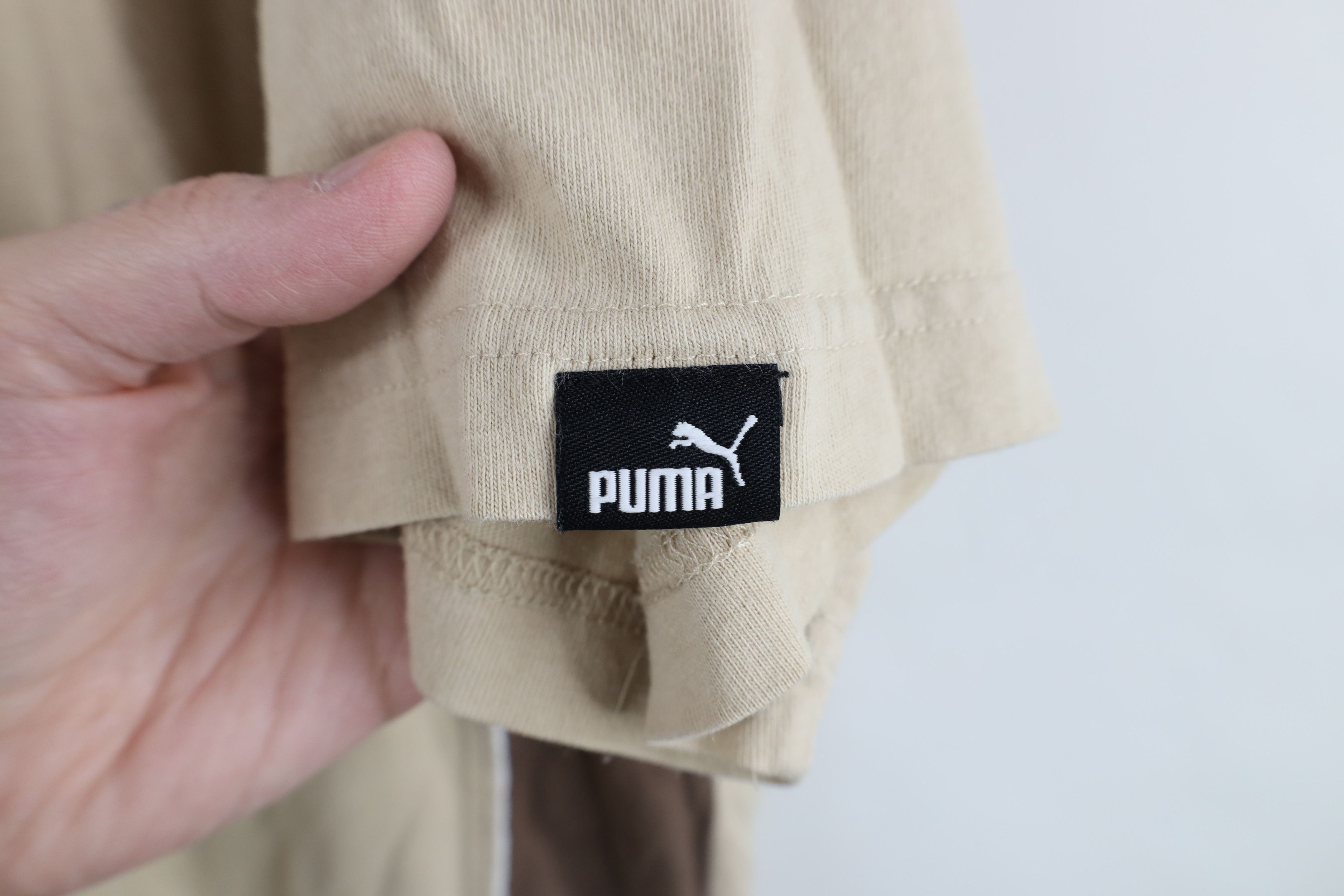 Puma Vintage 90s Y2K Puma Spell Out Baggy Fit T-Shirt Earth Tone Size US XL / EU 56 / 4 - 6 Thumbnail