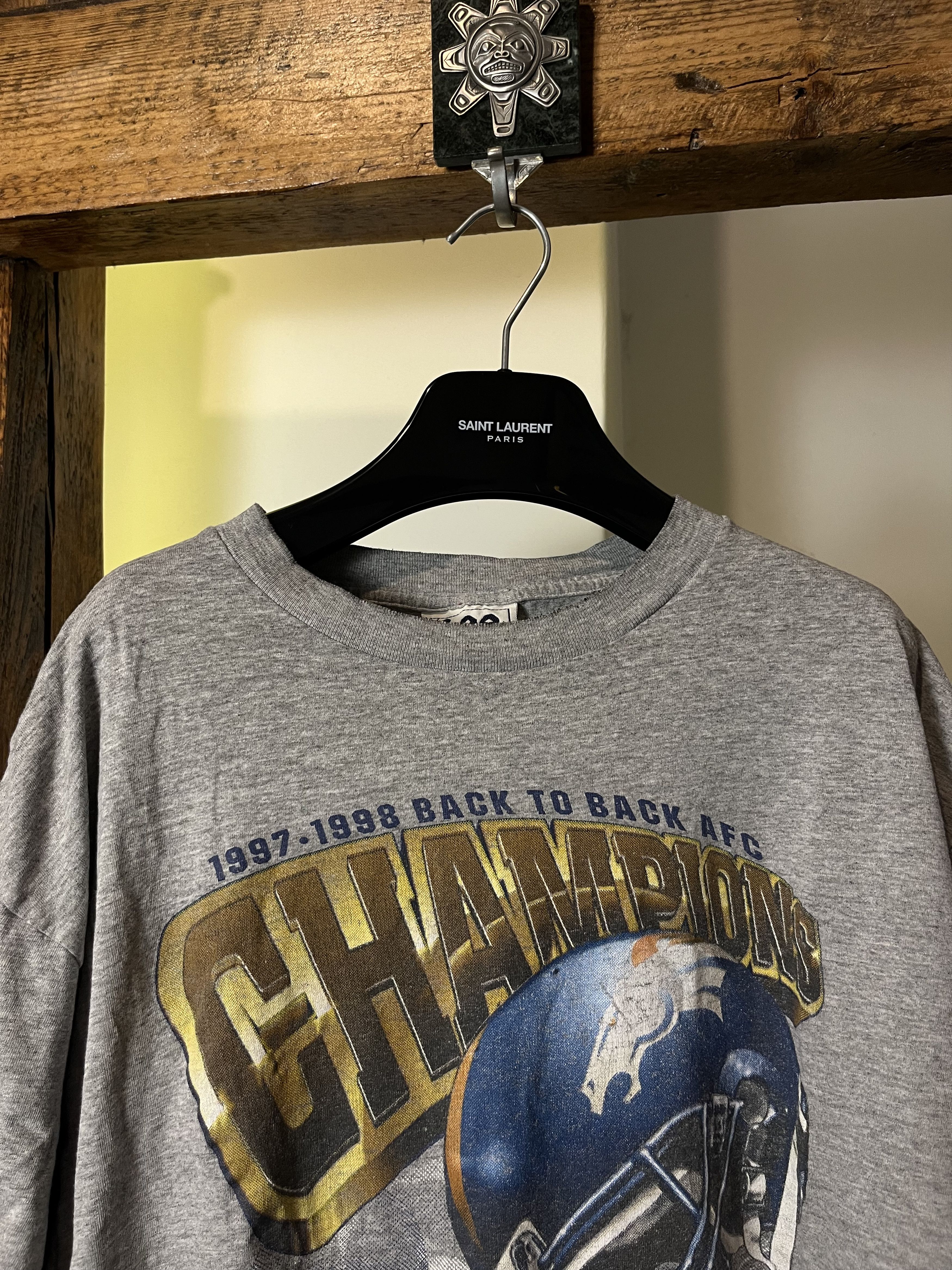 NFL × Vintage 1997-98 Nutmeg Denver Broncos Back To Back AFC Champions Size US XL / EU 56 / 4 - 3 Thumbnail