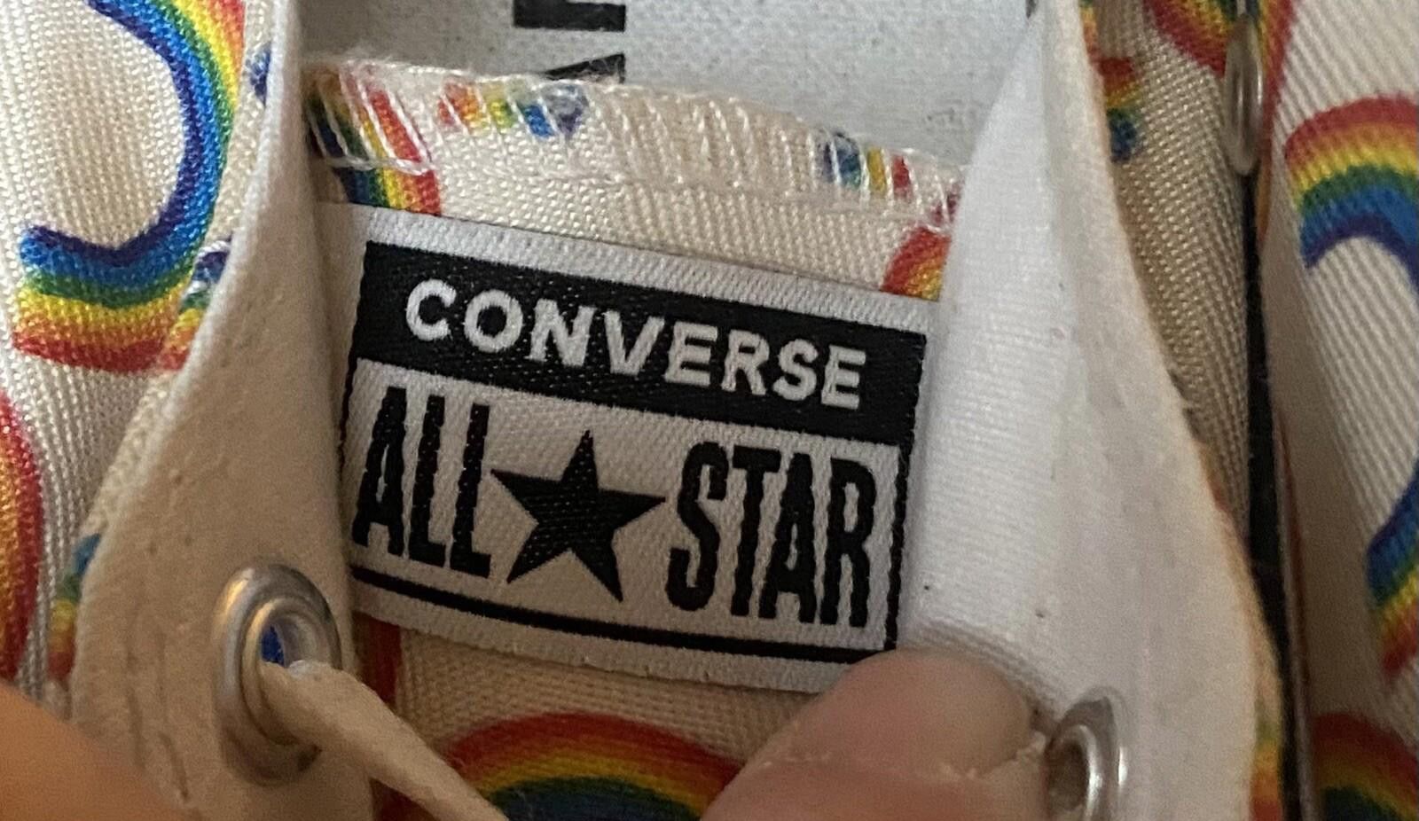 Converse Celebrate Pride Rainbow Light Gold Converse All Star 6M 4W Size US 6 / IT 36 - 3 Thumbnail
