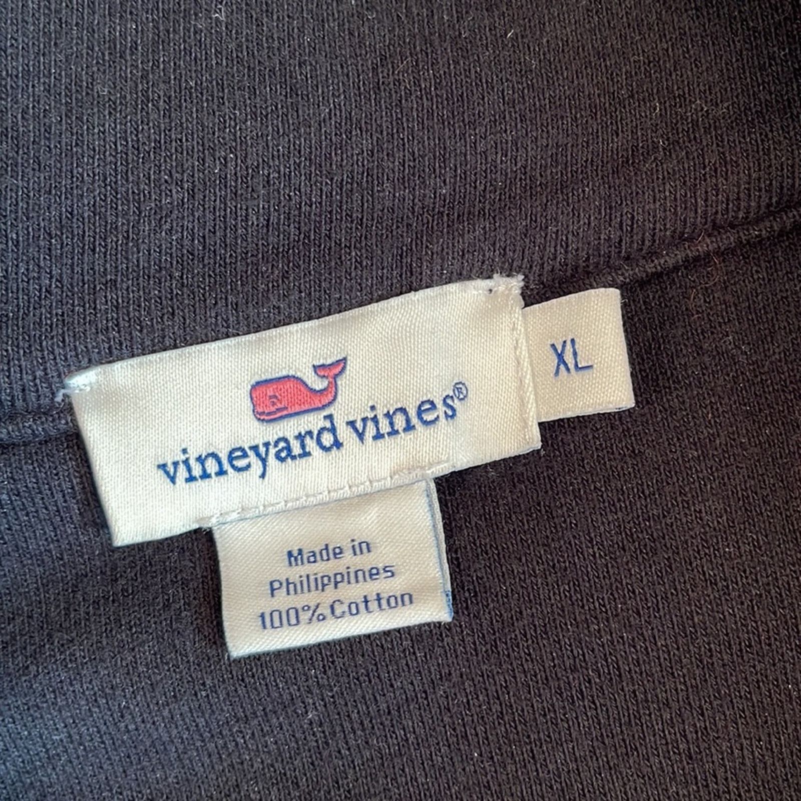 Vineyard Vines Vineyard Vines Black French Terry 1/4 Zip Sweatshirt Size XL Size XL / US 12-14 / IT 48-50 - 5 Thumbnail