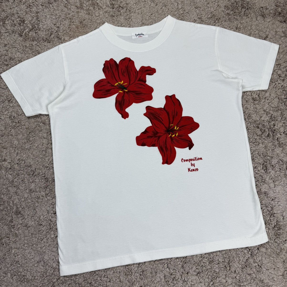 Composition by Kenzo Composition By Kenzo Flowers Art T-shirt Size US M / EU 48-50 / 2 - 3 Thumbnail