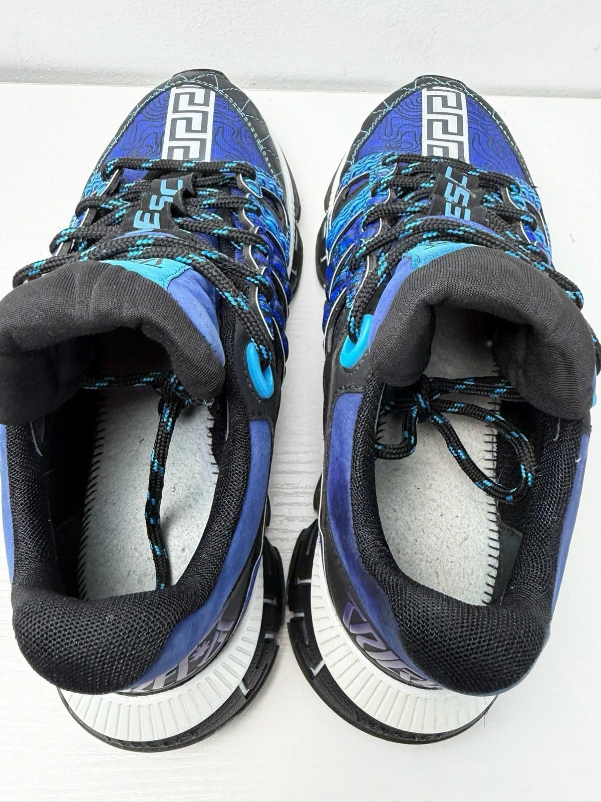 Versace Versace Trigreca Men’s Sneakers Blue/Black SZ 41.5 Size US 8.5 / EU 41-42 - 5 Thumbnail