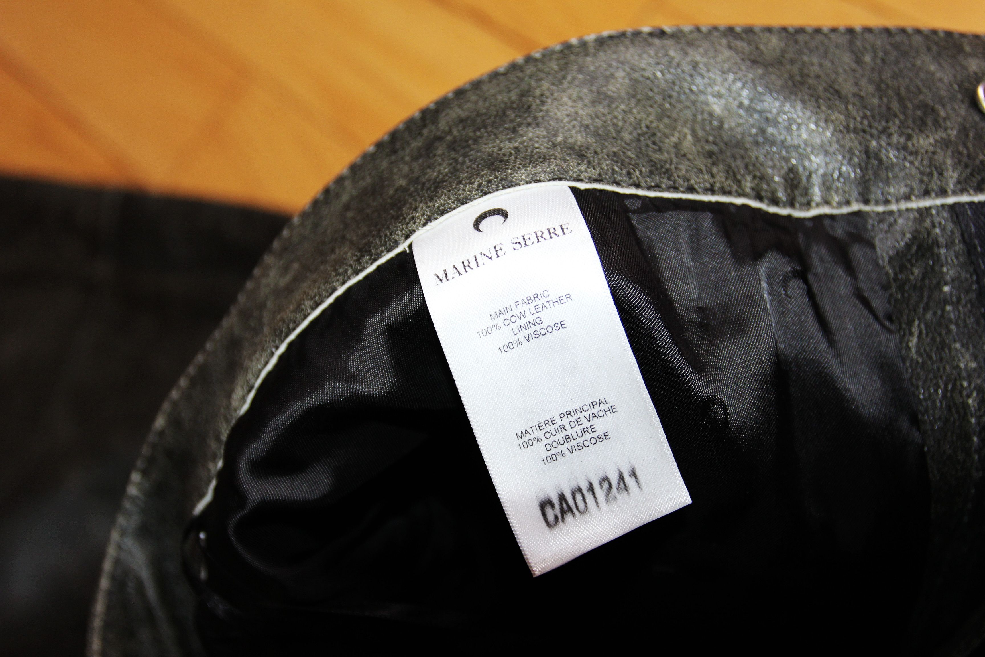 Marine Serre BNWT AW25 MARINE SERRE VINTAGE MOON LEATHER BELTED PANTS 46 Size US 30 / EU 46 - 10 Thumbnail