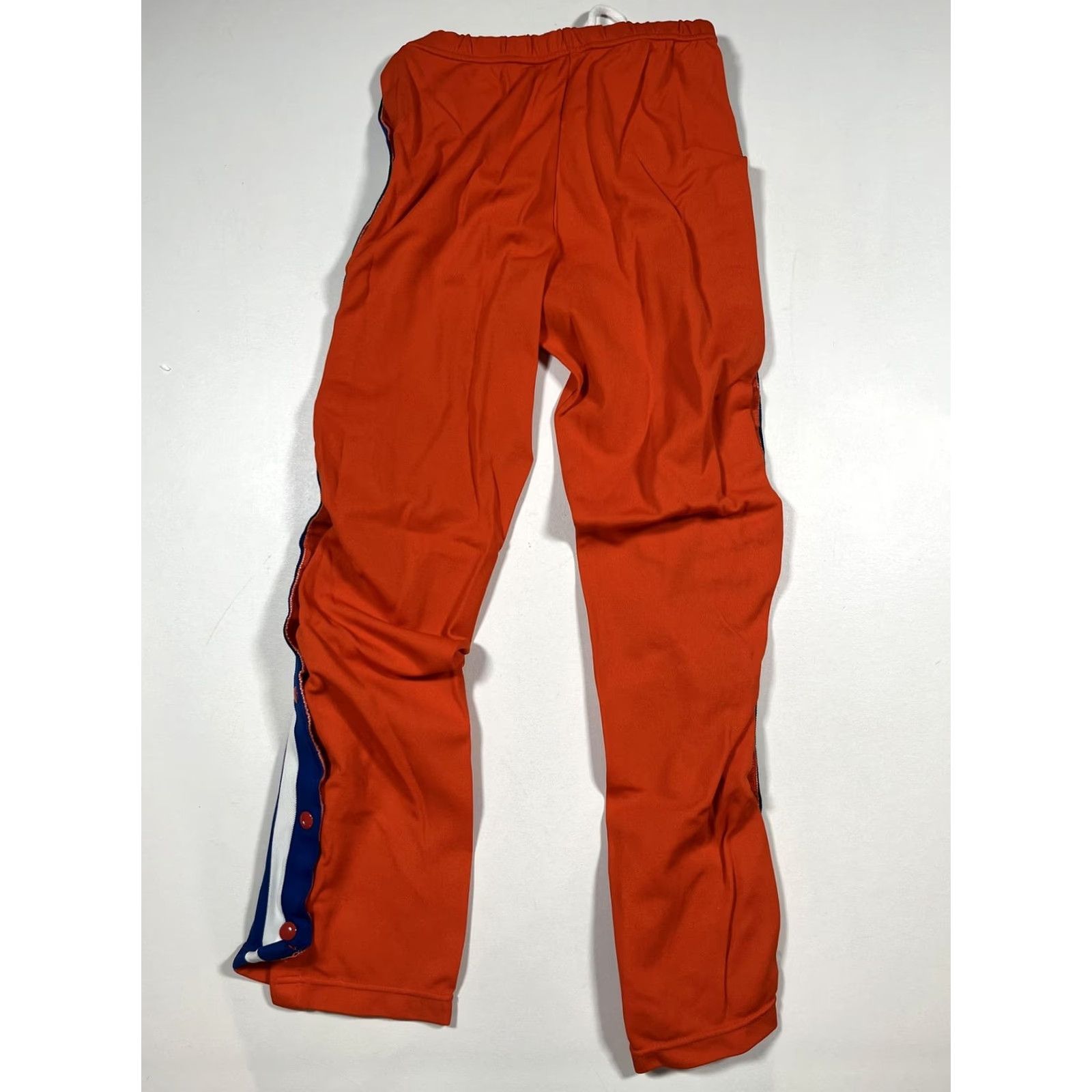 Vintage Bristol College Line Track Pants Mens S Orange Nylon Tear Away Side Stripe Size US 29 - 2 Thumbnail