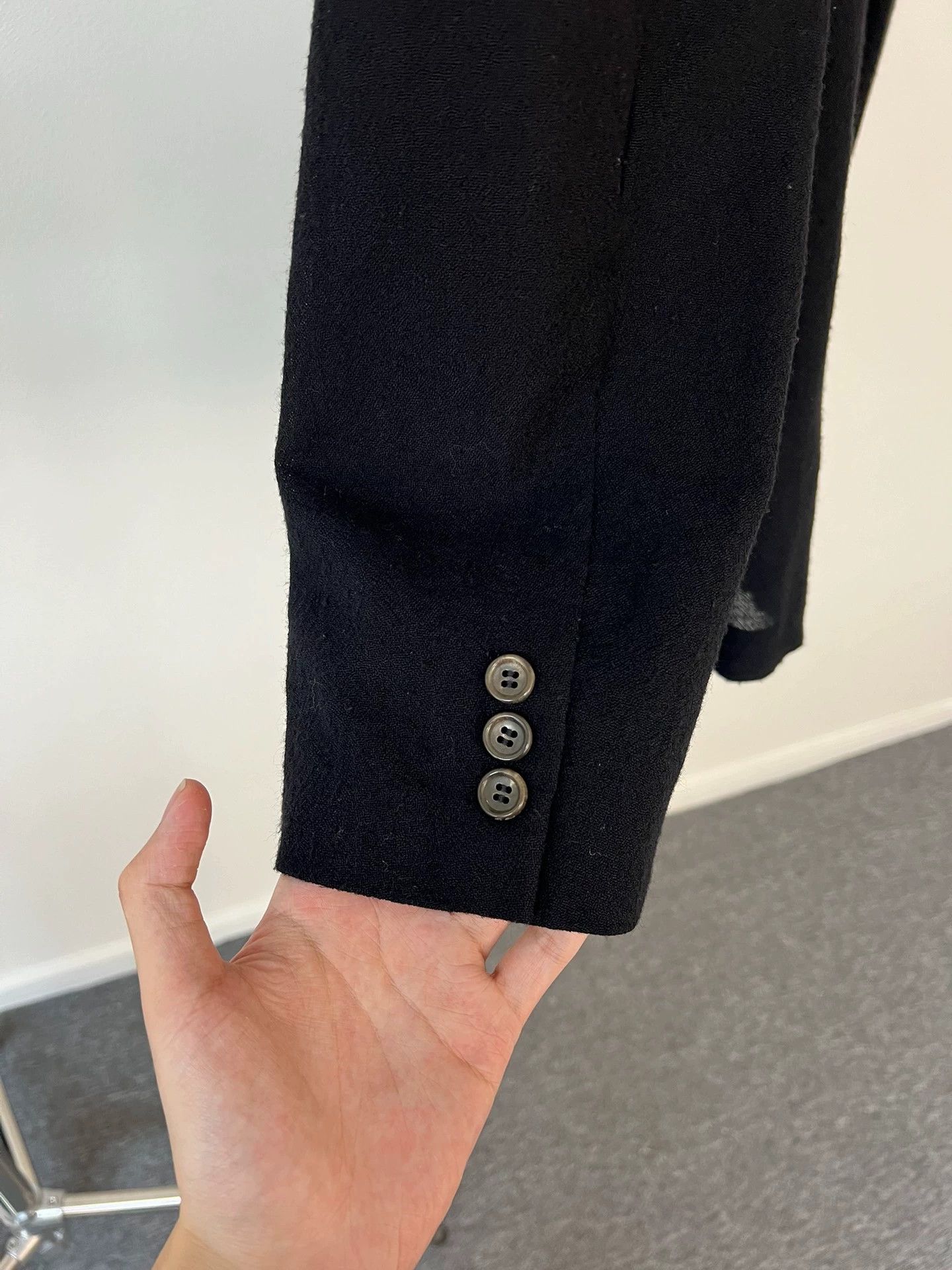 Comme des Garcons CDG Shoulder Pad Stand-collar Light Back Jacket Size L / US 10 / IT 46 - 5 Thumbnail