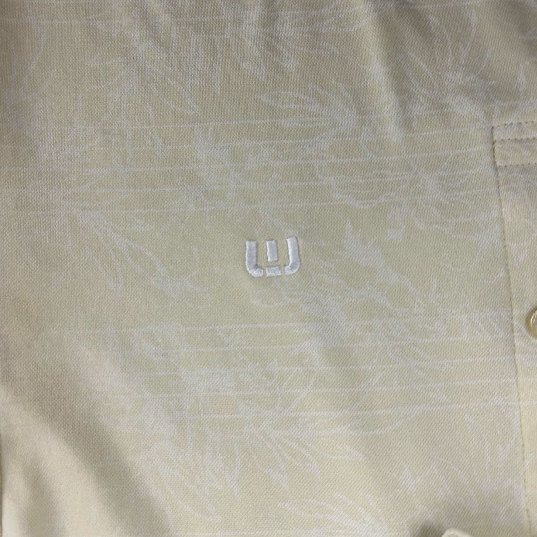 TravisMathew Travis Mathew Polo Shirt Mens M Meringue Yellow Porpoise Pima Blend Golf Flaw Pre-owned Fair Stains Front Back Bottom Size US M / EU 48-50 / 2 - 4 Thumbnail