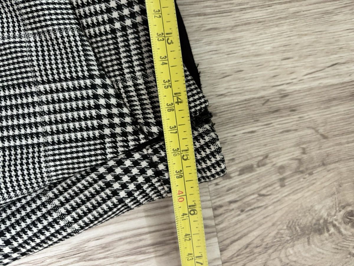 Stella McCartney Stella McCartney Houndstooth Plaid Wool Skirt Front Slit 40 Size 27" / US 4 / IT 40 - 8 Thumbnail
