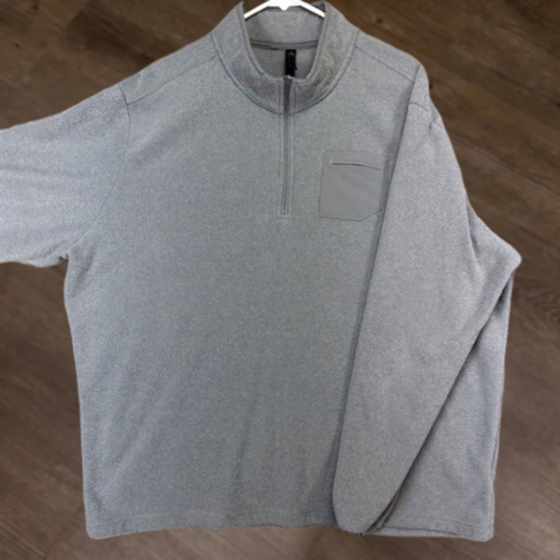 Adidas Adidas Sweater Mens 2XL PrimeGreen Grey Quarter Zip Pullover Sweatshirt Athletic Size US XXL / EU 58 / 5 - 1 Thumbnail