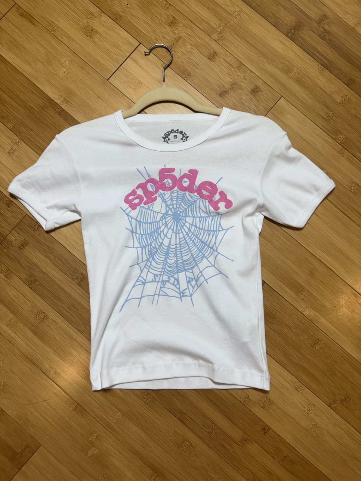 Sp5der Sp5der OG Web Baby Tee - Size Women’s Small Size S / US 4 / IT 40 - 1 Thumbnail
