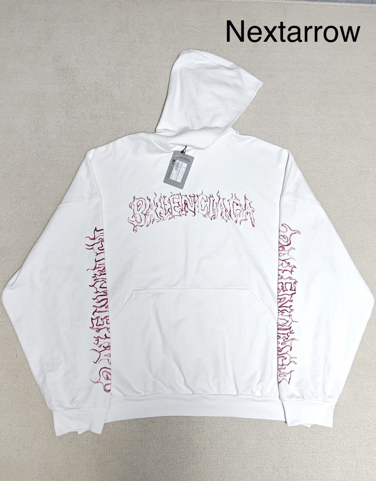 Balenciaga Balenciaga 24fw Dragon Pattern Flame Metal Hoodie2412- Size US L / EU 52-54 / 3 - 1 Thumbnail