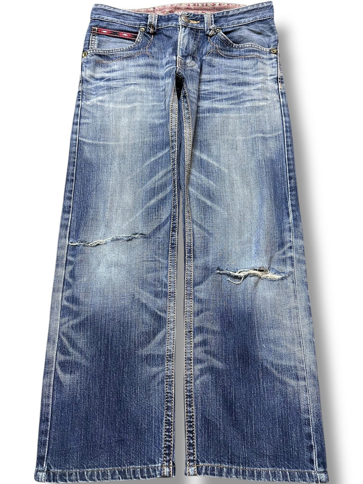 Edwin Vintage Edwin Exclusive Vintage Whiskers Distressed Denim Size US 30 / EU 46 - 1 Thumbnail