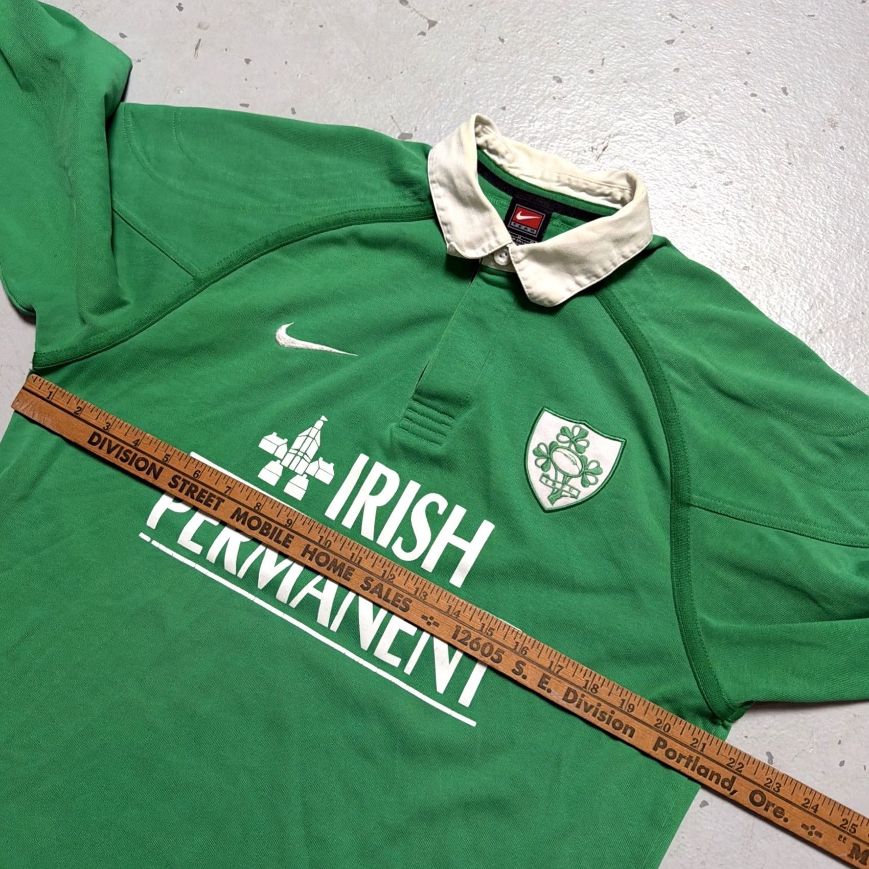 Nike Ireland 2000 Team Nike Irish Permanent Rugby Jersey Shirt Uniform Men’s M Green Rugby Nike Shirt Mens M Ireland 90s Retro Heritage Union Jack? Size US M / EU 48-50 / 2 - 2 Thumbnail