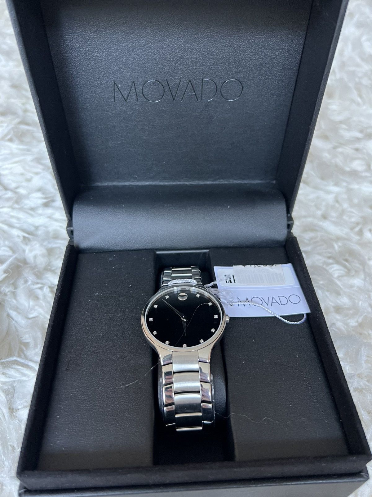 Movado Serio Quartz Black Men's Watch Size ONE SIZE - 1 Thumbnail