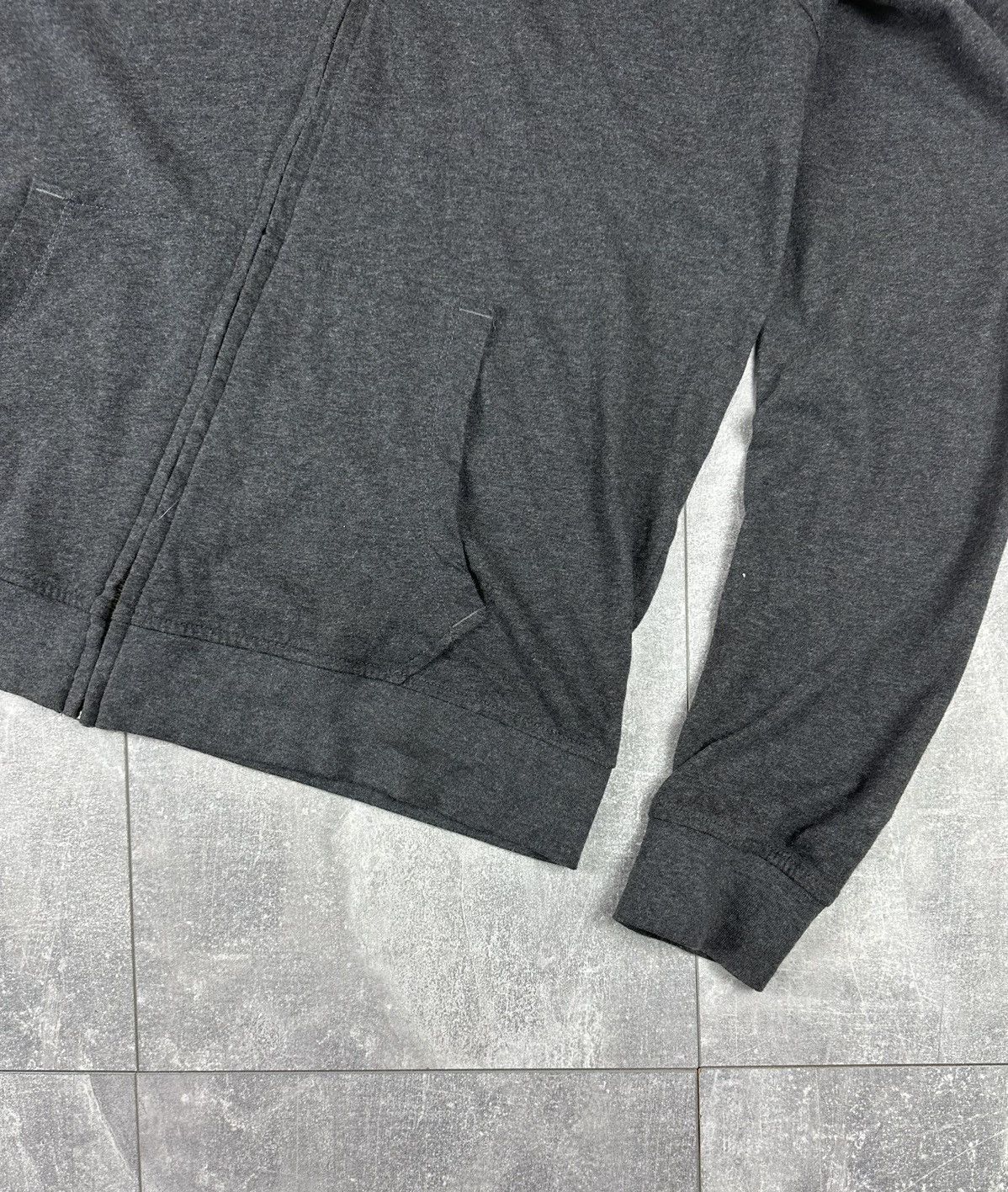 Allsaints Allsaints Mens Basic Silver Zip Up Hoodie Small Logo Size US M / EU 48-50 / 2 - 2 Thumbnail