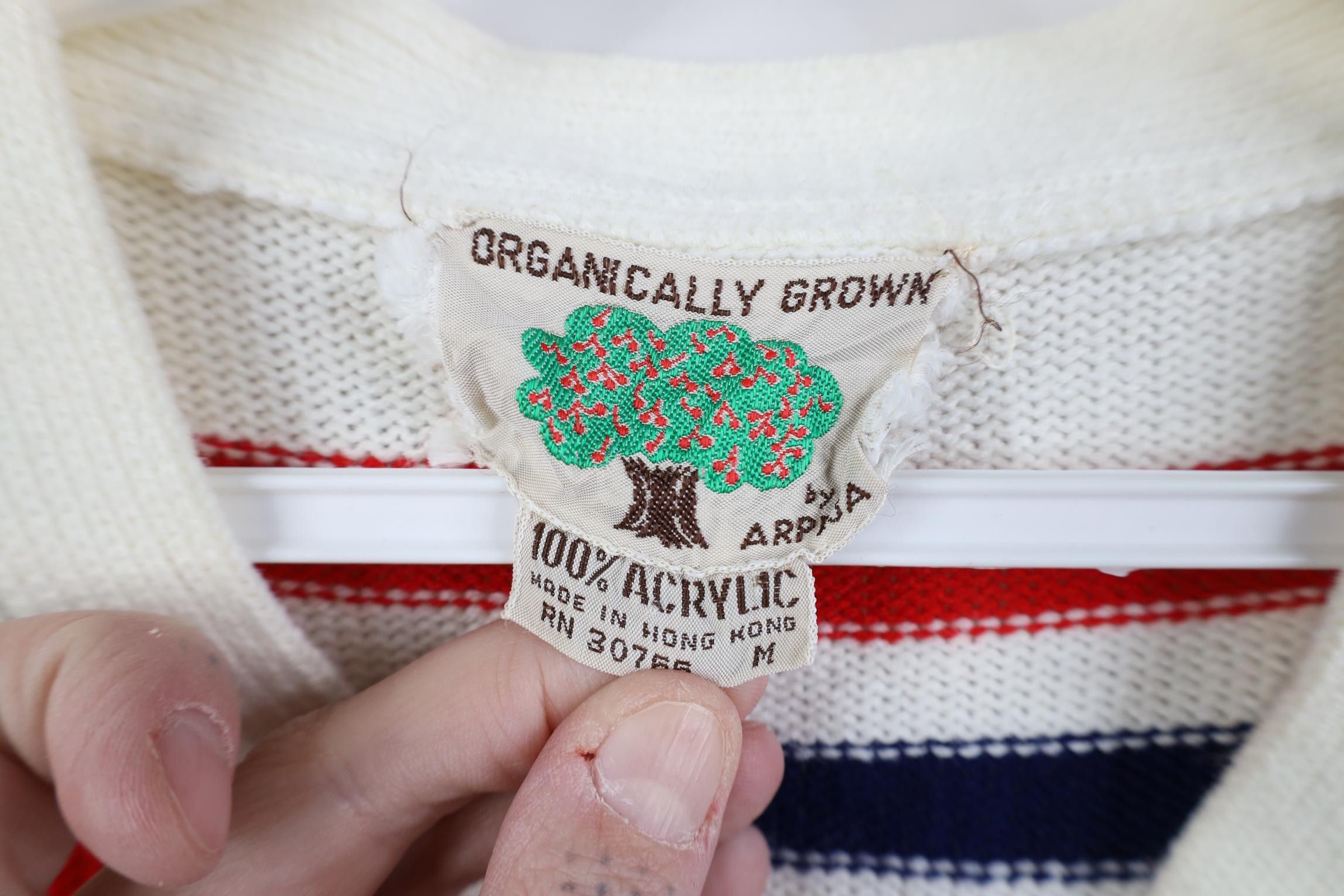 Vintage Vintage 70s Streetwear Striped Knit Cardigan Sweater Size M / US 6-8 / IT 42-44 - 6 Thumbnail