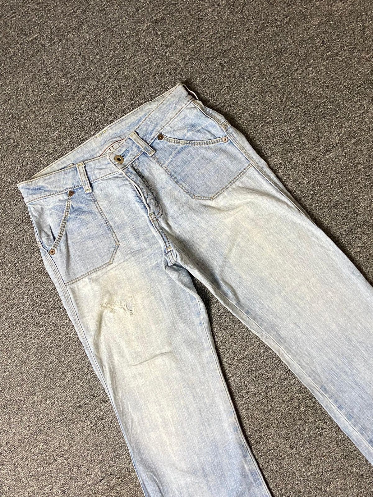 Japanese Brand × Vintage Vintage Queens Low Brand Flared Jeans (123) Size US 27 - 10 Thumbnail