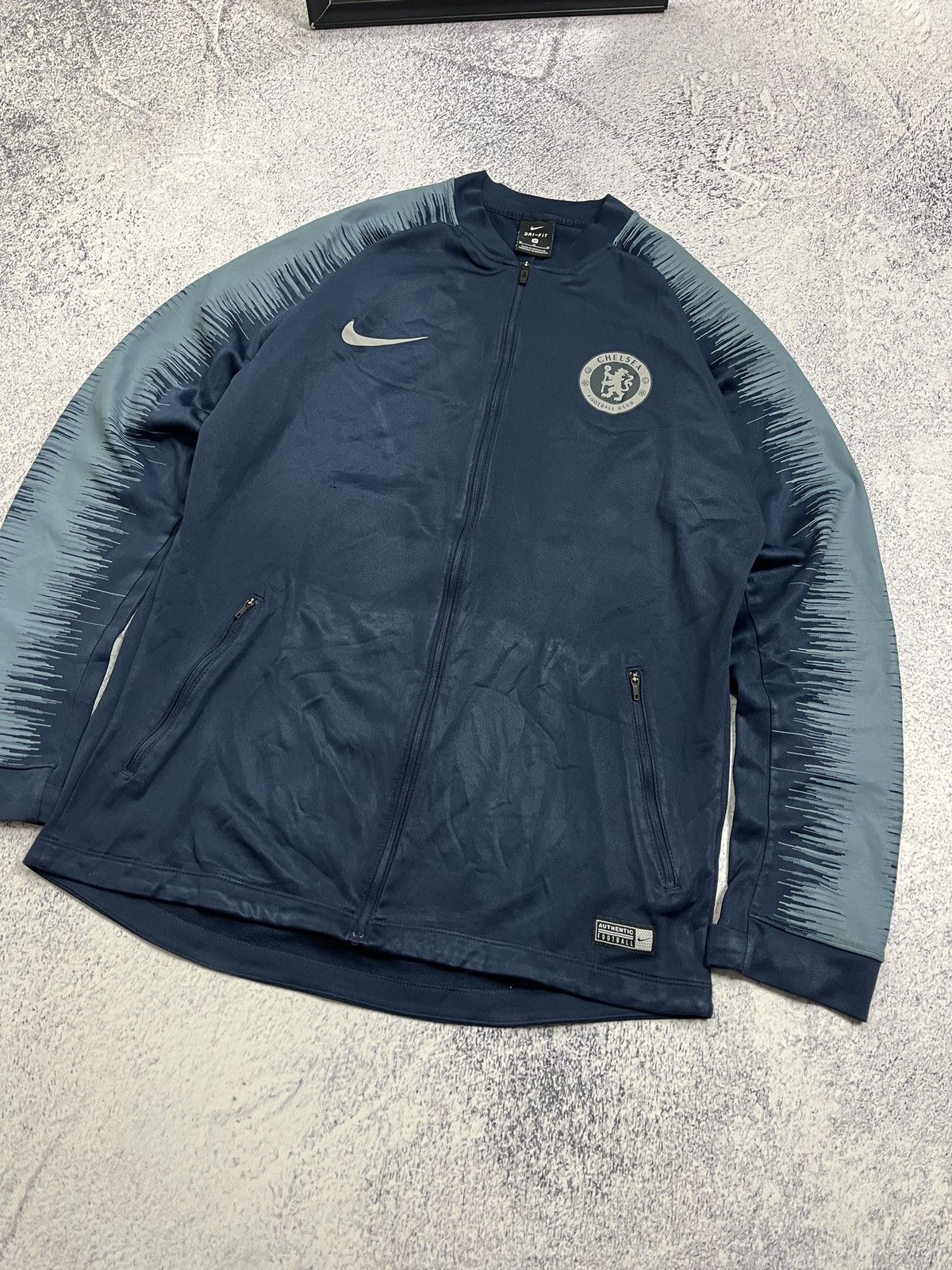 Chelsea Soccer × Nike Nike FC Chelsea 2018/19 Soccer Football Track Jacket Hype Size US M / EU 48-50 / 2 - 5 Thumbnail