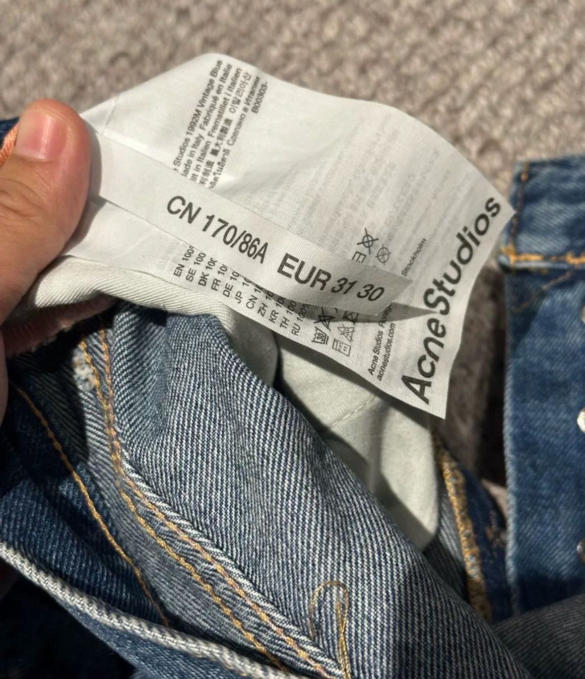 Acne Studios Acne studios blue jeans 2412-Nextarrow Size US 31 - 5 Thumbnail
