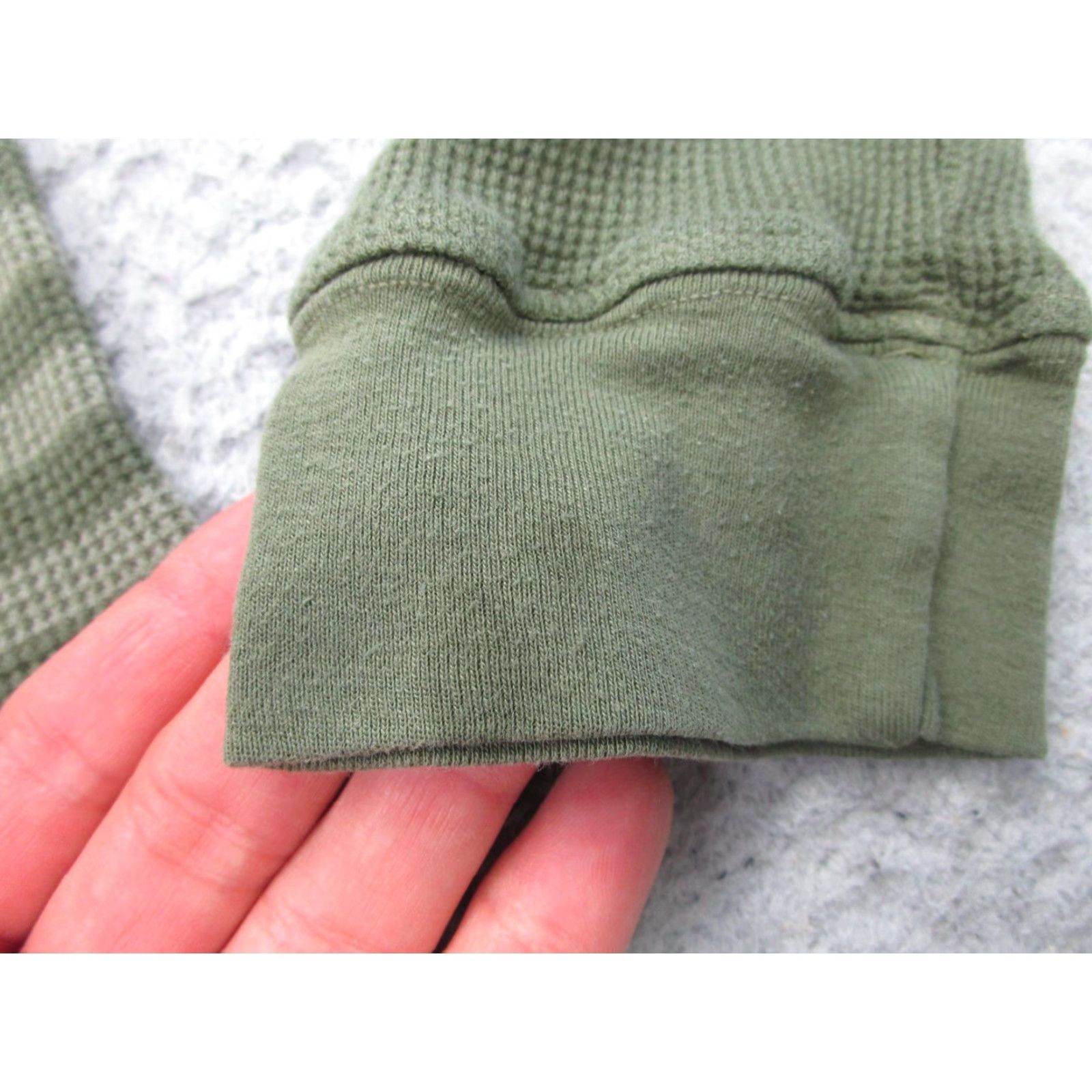 Splendid Splendid Mills Pullover Shirt Mens Large Green Waffle Raglan Crew Knit Striped Made USA Size US L / EU 52-54 / 3 - 4 Thumbnail