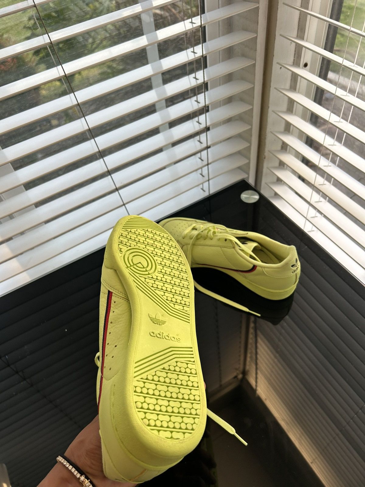 Adidas Adidas Continental 80 Volt Neon Green Leather Sneakers Size US 8.5 / EU 41-42 - 3 Thumbnail