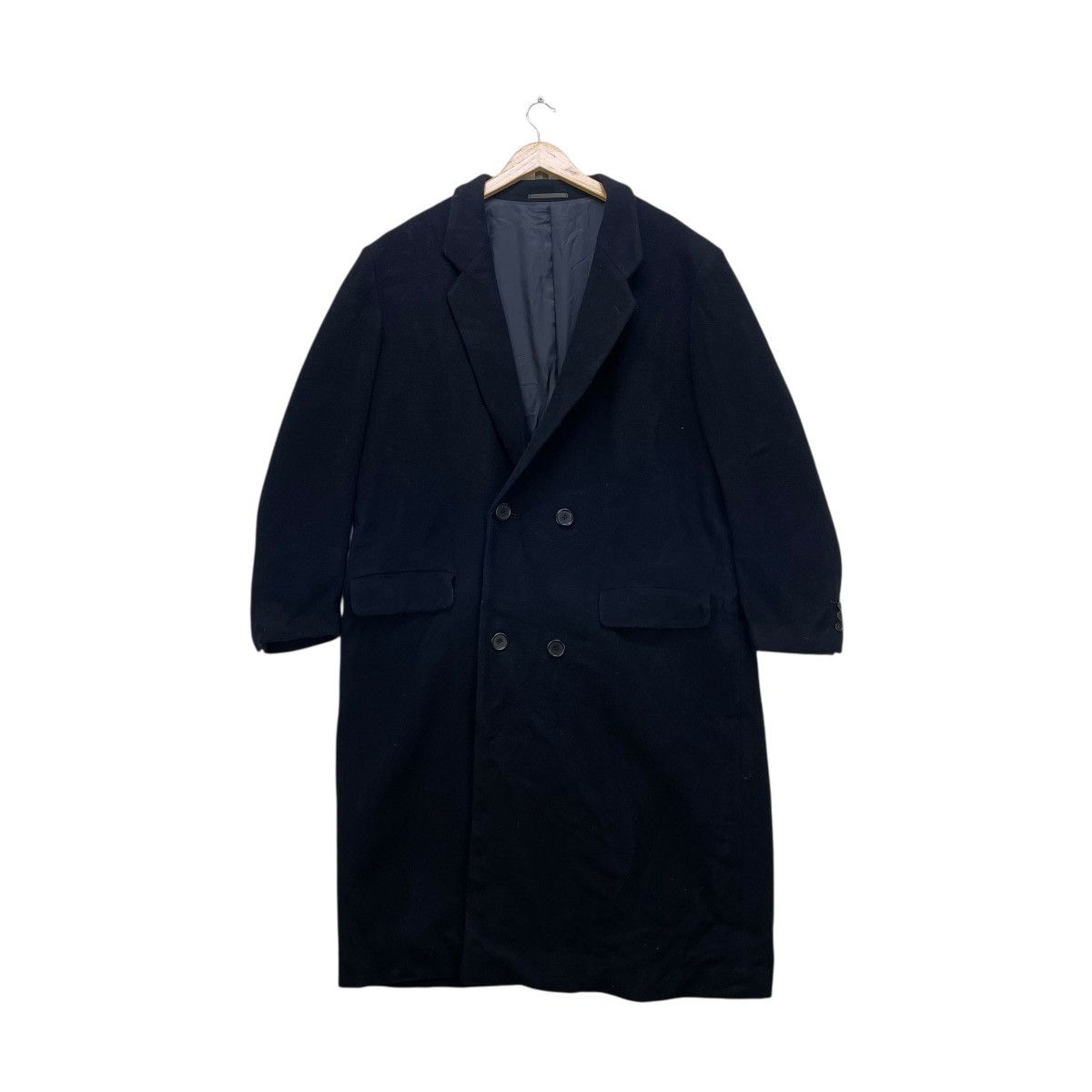 Yohji Yamamoto 💥Vintage Veona Long Coat Double Breast Mode Pour Homme Size US L / EU 52-54 / 3 - 1 Thumbnail